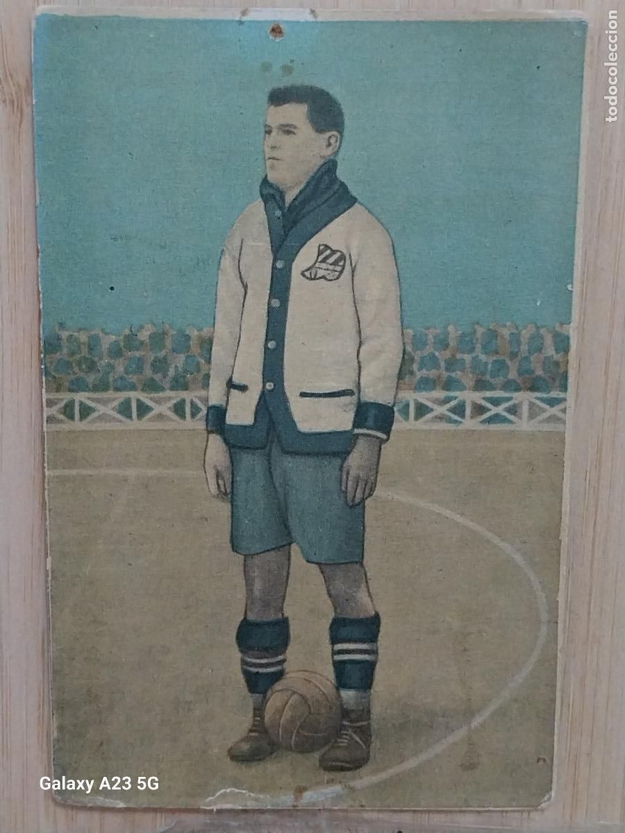 Cromos de f&uacute;tbol: CROS C D EUROPA * CROMO A&Ntilde;O 1922 LIGA 22 23 CHOCOLATE EDUARDO PI ORIGINAL 10.5X7 CM