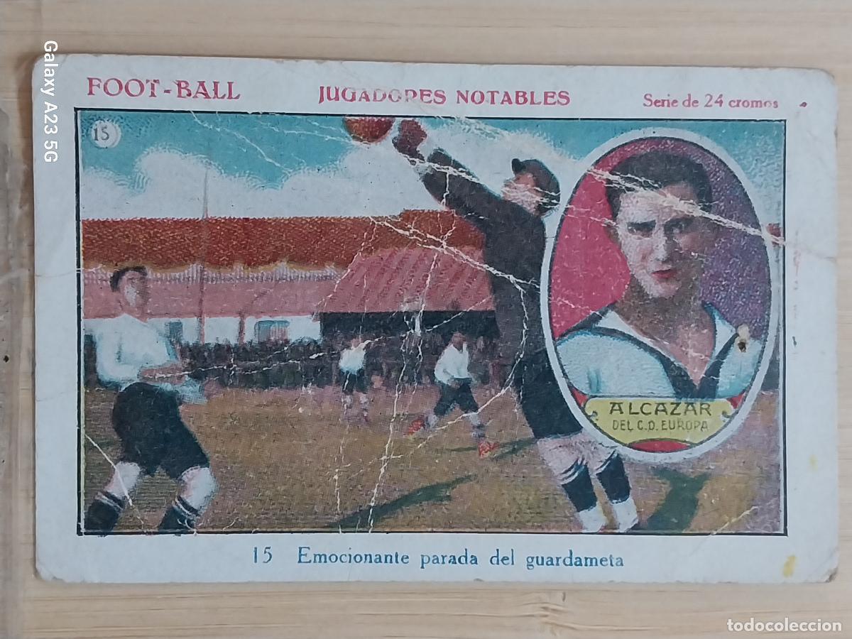 Cartes &agrave; collectionner de Football: ALCAZAR C D EUROPA * CROMO A&Ntilde;OS 1920 CHOCOLATE SEBASTIAN PRAT ORIGINAL 10.3X6.8 CM
