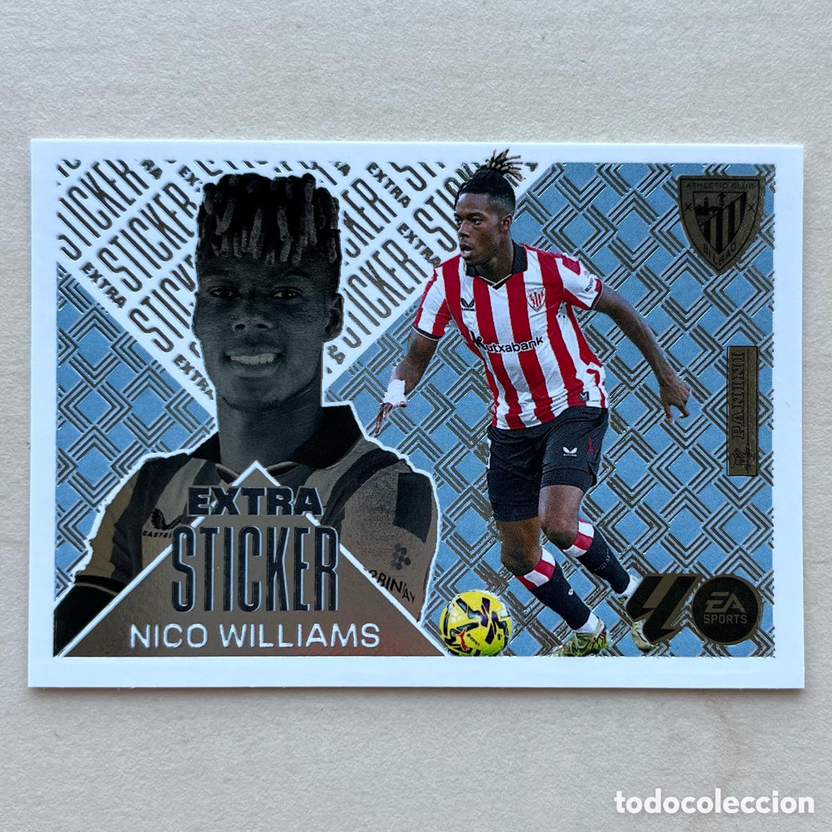 Football Stickers: Nico Williams Extra Sticker Plata Liga Este 2026-27 - Athletic Club
