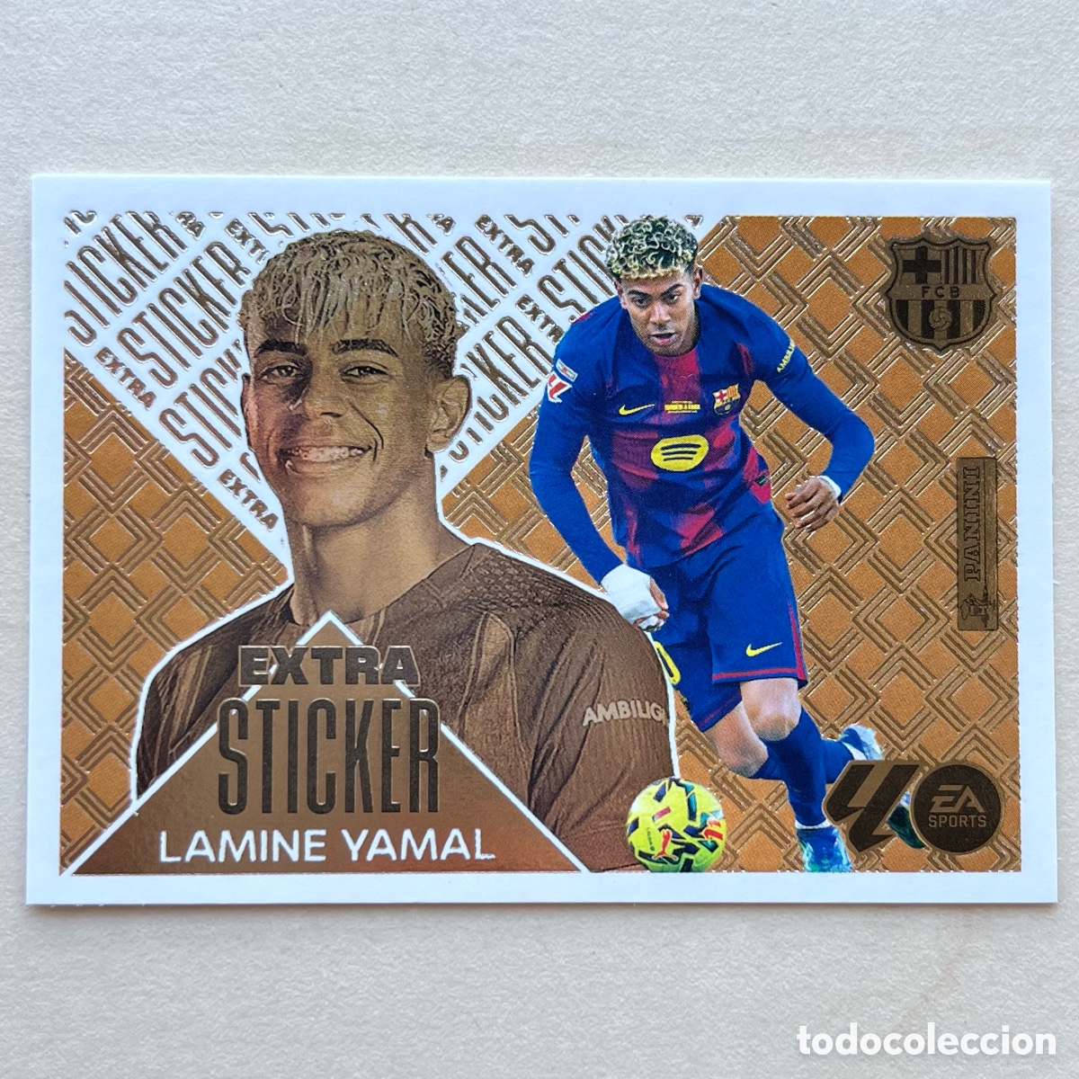 Football Stickers: Lamine Yamal Extra Sticker Bronce Liga Este 2026-27 - FC Barcelona