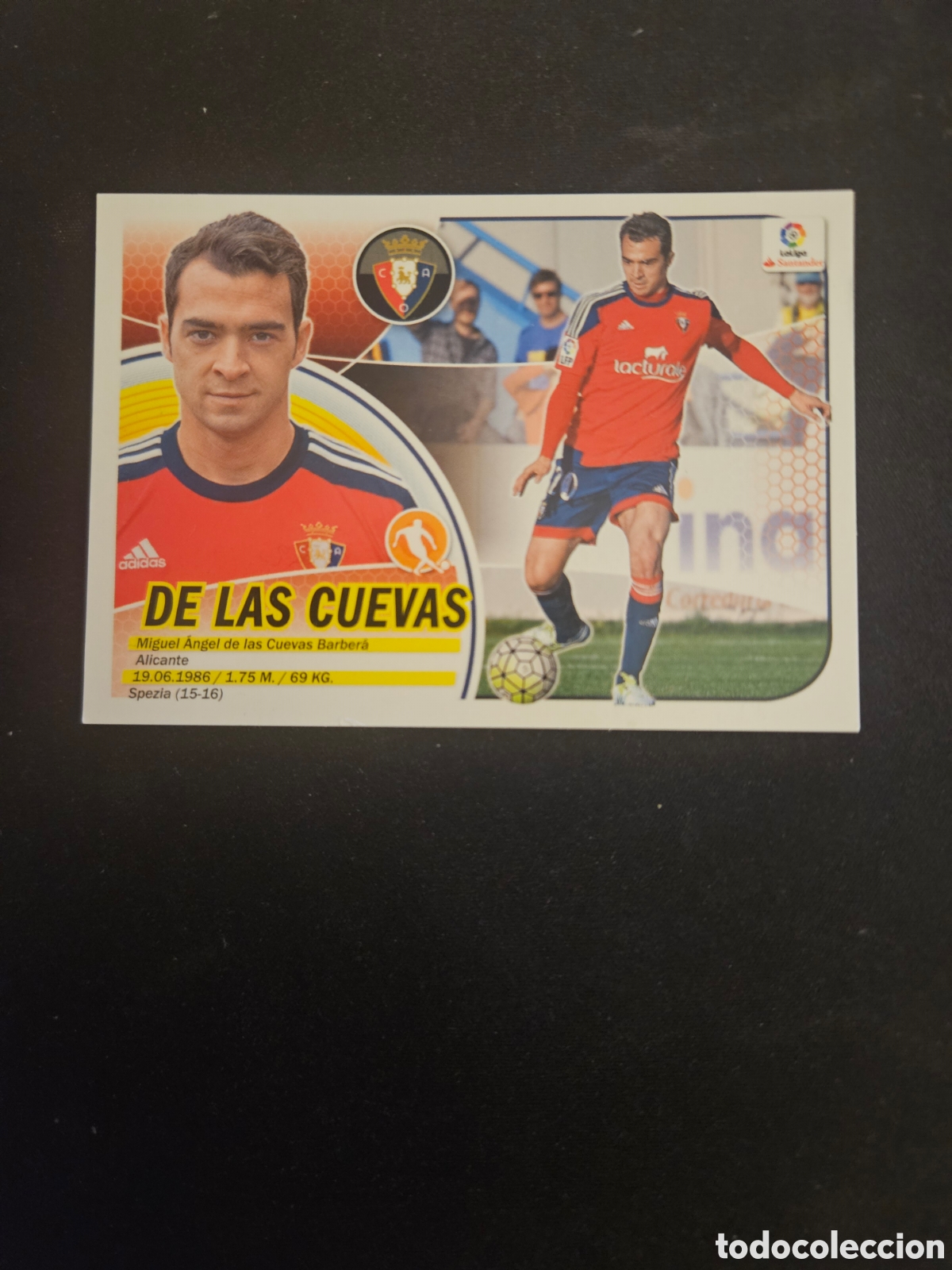 Cartes &agrave; collectionner de Football: DE LAS CUEVAS N&ordm; 11 OSASUNA &ndash; LIGA ESTE 2016-17 PANINI 1/3