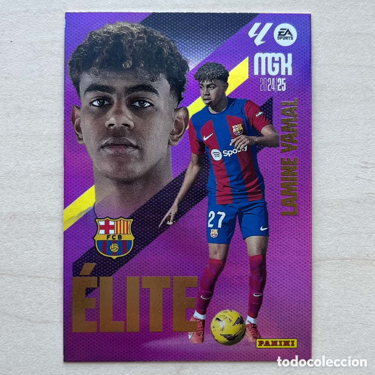 Football Stickers: Lamine Yamal Elite Megacracks 2024-25 - FC Barcelona