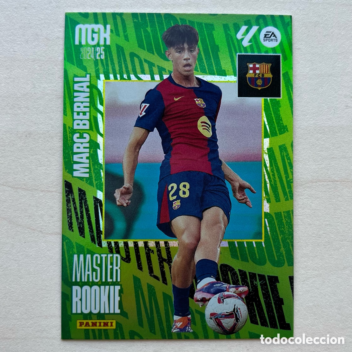 Cromos de f&uacute;tbol: Marc Bernal Master Rookie Megacracks 2024-25 - FC Barcelona