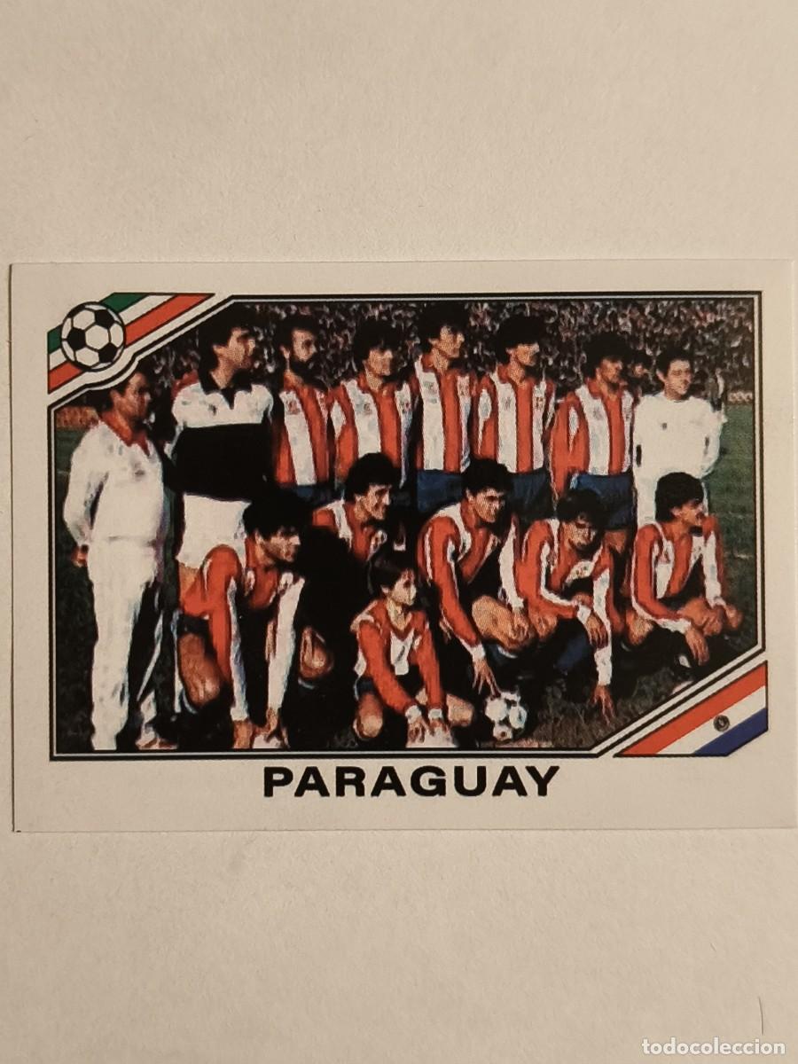 Cromos de f&uacute;tbol: #147 ALINEACION (PARAGUAY) MUNDIAL MEXICO 86 PANINI