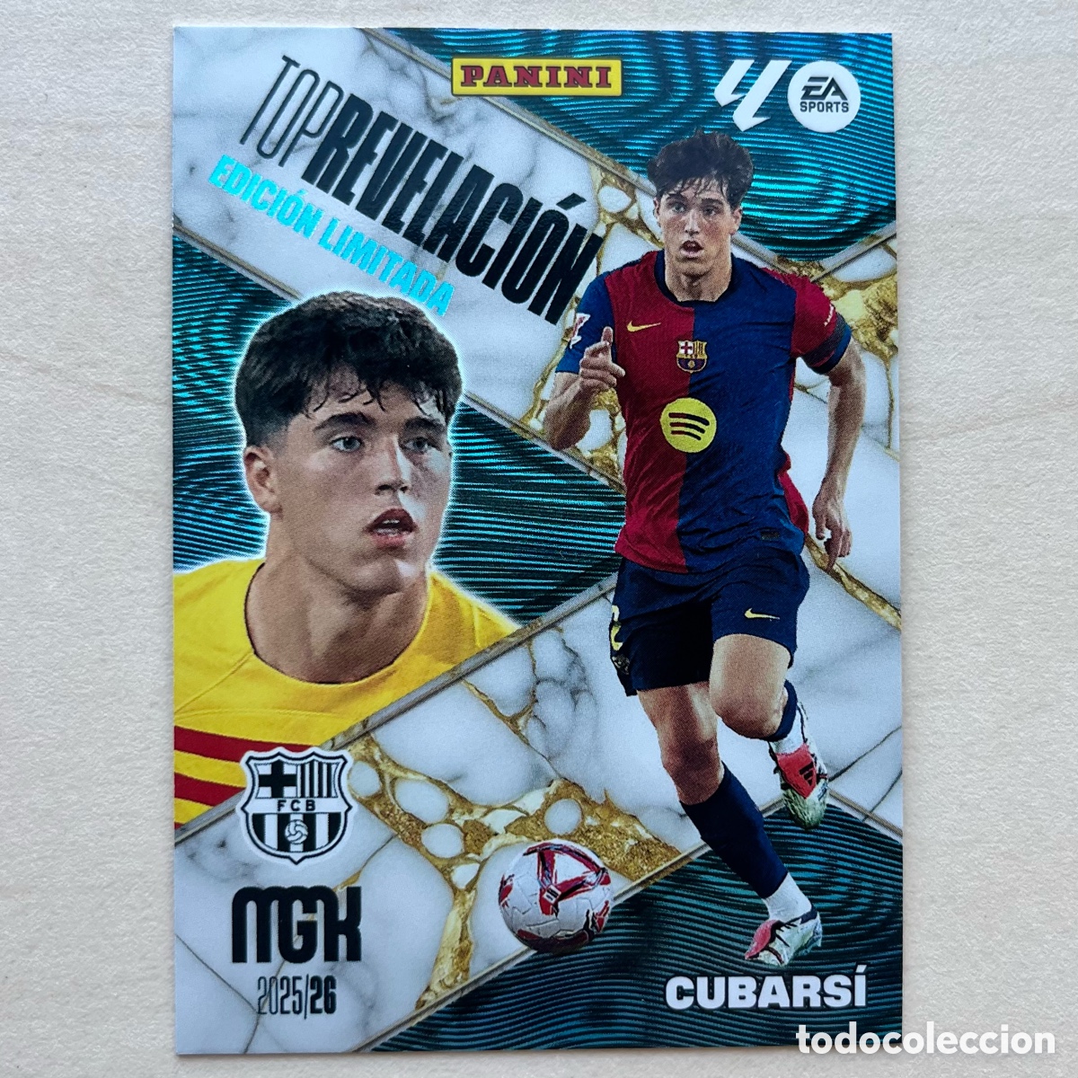Cromos de f&uacute;tbol: Pau Cubars&iacute; Edici&oacute;n Limitada Top Revelaci&oacute;n Megacracks 2024-25 - FC Barcelona