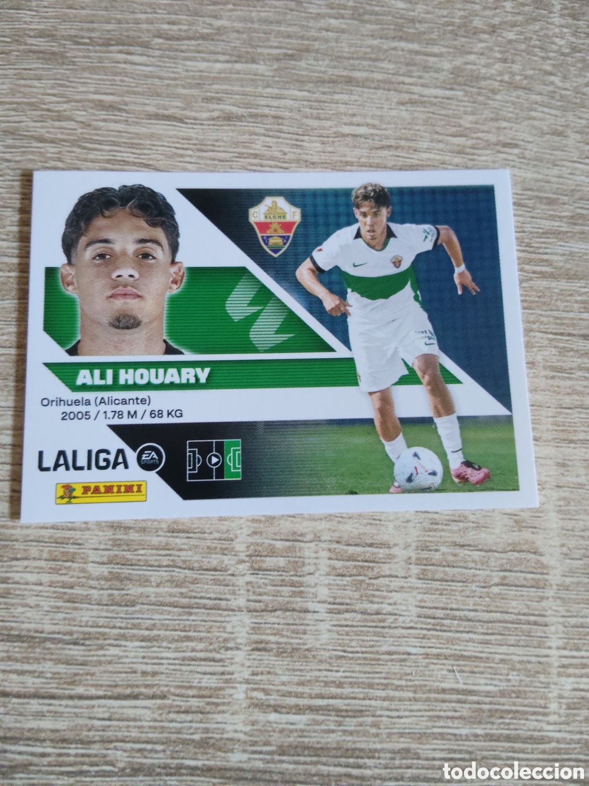 Cromos de f&uacute;tbol: Ali Houary Elche liga 2026 2027 26 27 ediciones este