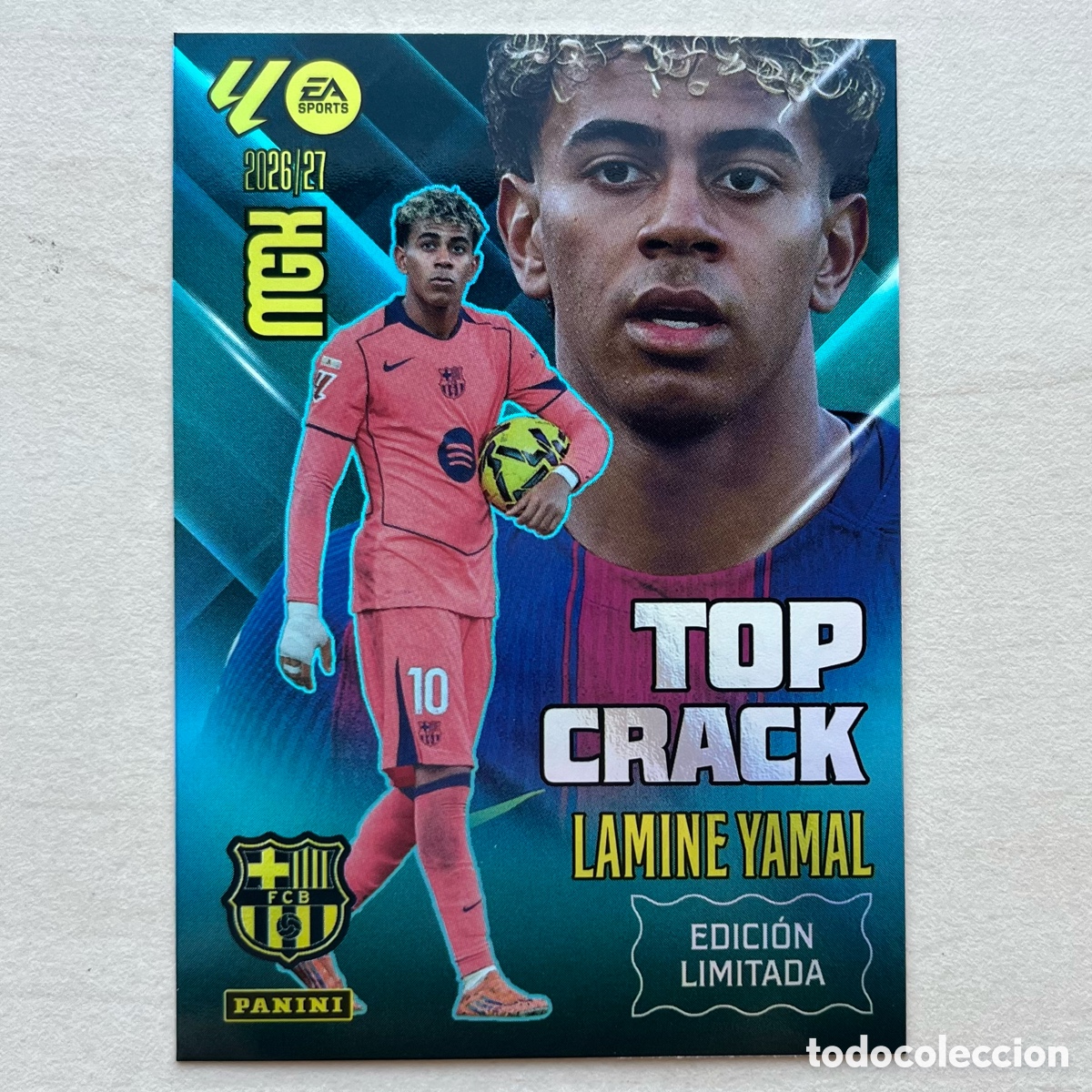 Cromos de f&uacute;tbol: Lamine Yamal Edici&oacute;n Limitada Top Crack Megacracks 2026-27 - FC Barcelona