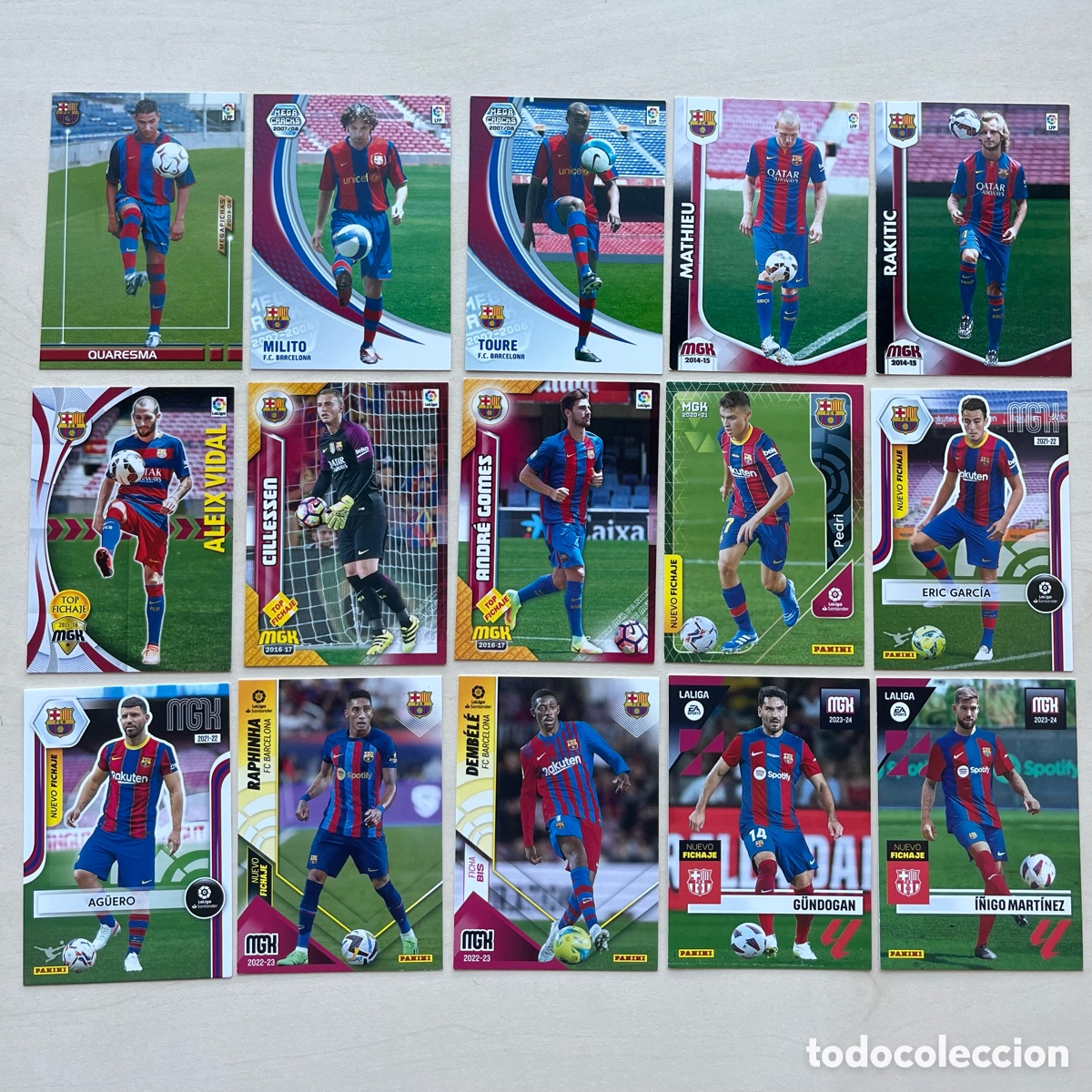 Cartes &agrave; collectionner de Football: Lote 15 Fichajes & Bis Megacracks FC Barcelona (2003-2023)