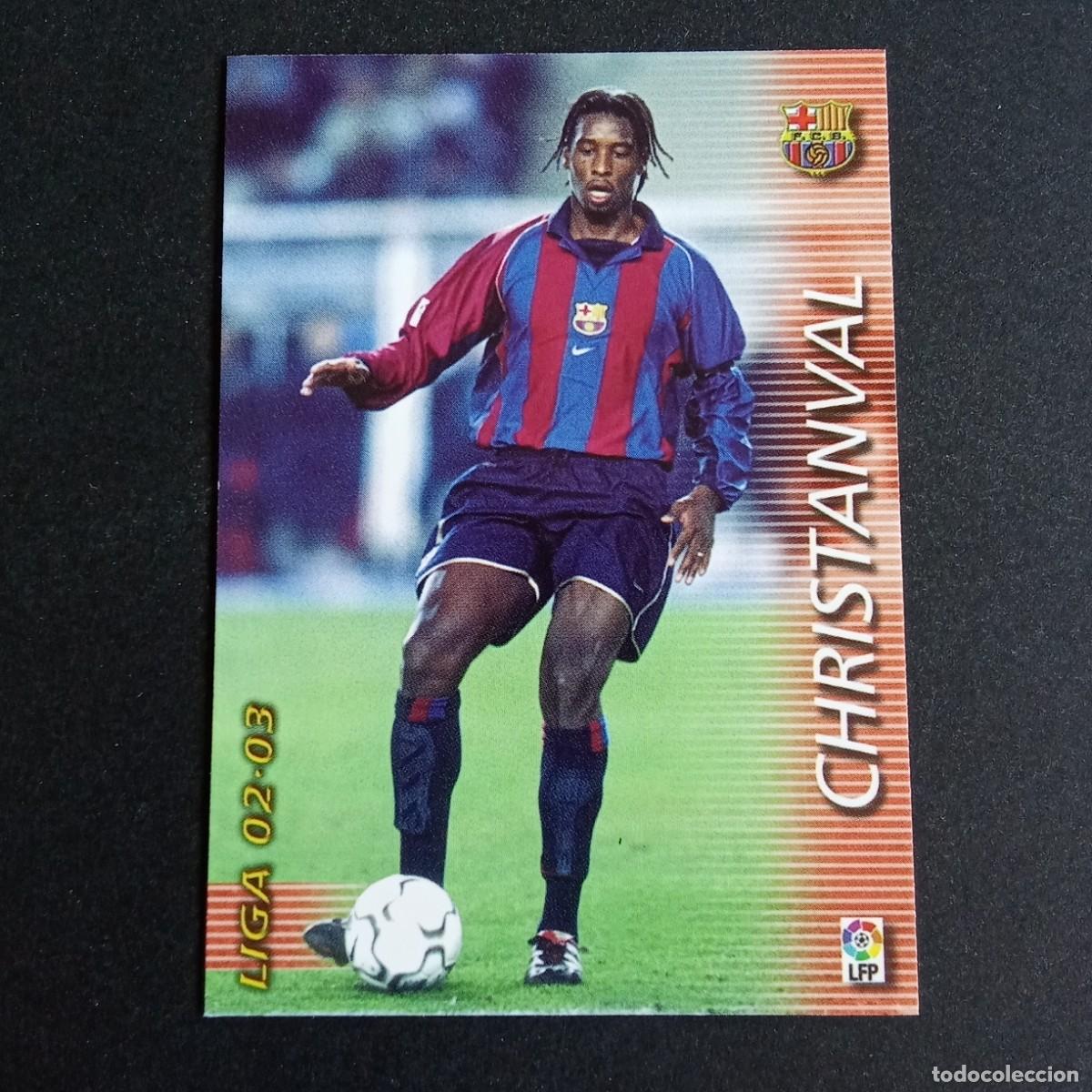 Cromos de f&uacute;tbol: 59 CHRISTANVAL BARCELONA LIGA 2002 2003 02 03 MEGAFICHAS PANINI