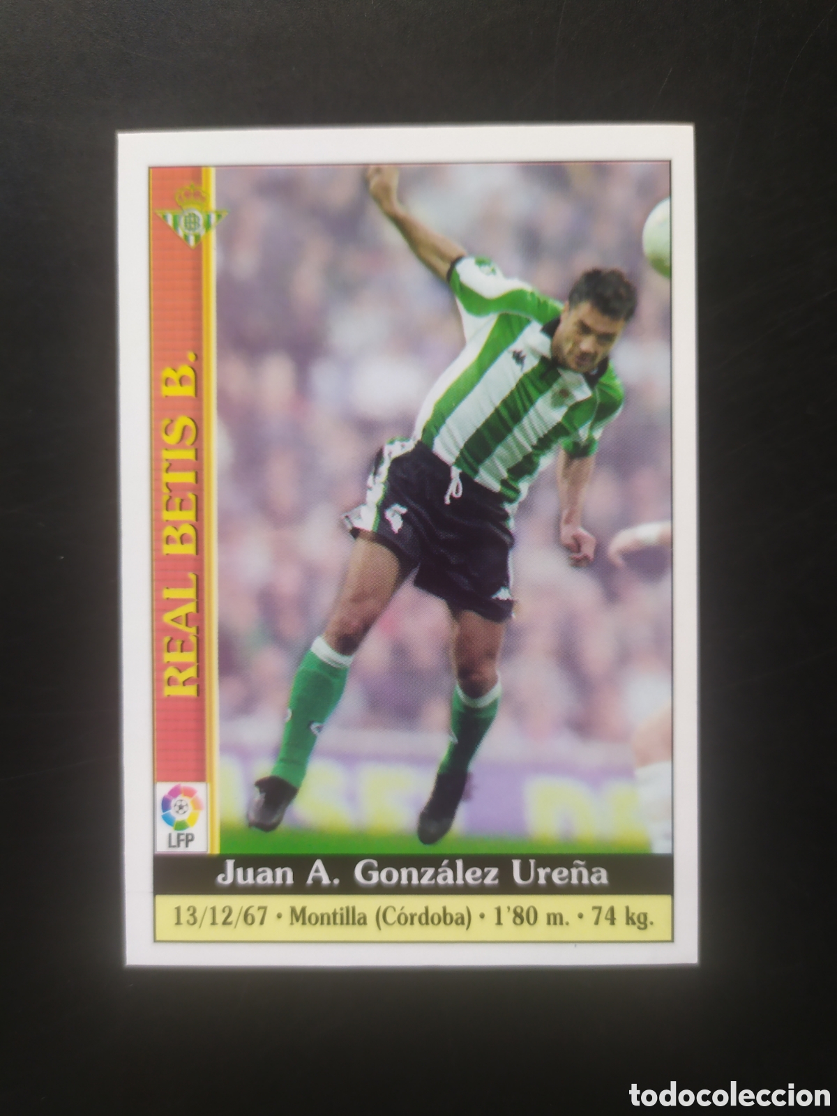 Fu&szlig;ball-Sticker: Mundicromo fichas Liga 1999 2000 99 00 Ure&ntilde;a n&deg; 194 Real Betis