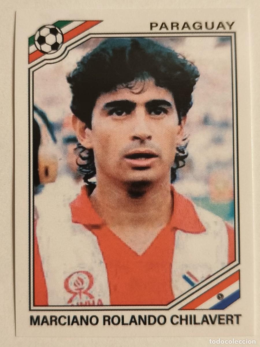 Fu&szlig;ball-Sticker: #157 MARCIANO ROLANDO CHILAVERT (PARAGUAY) MUNDIAL MEXICO 86 PANINI