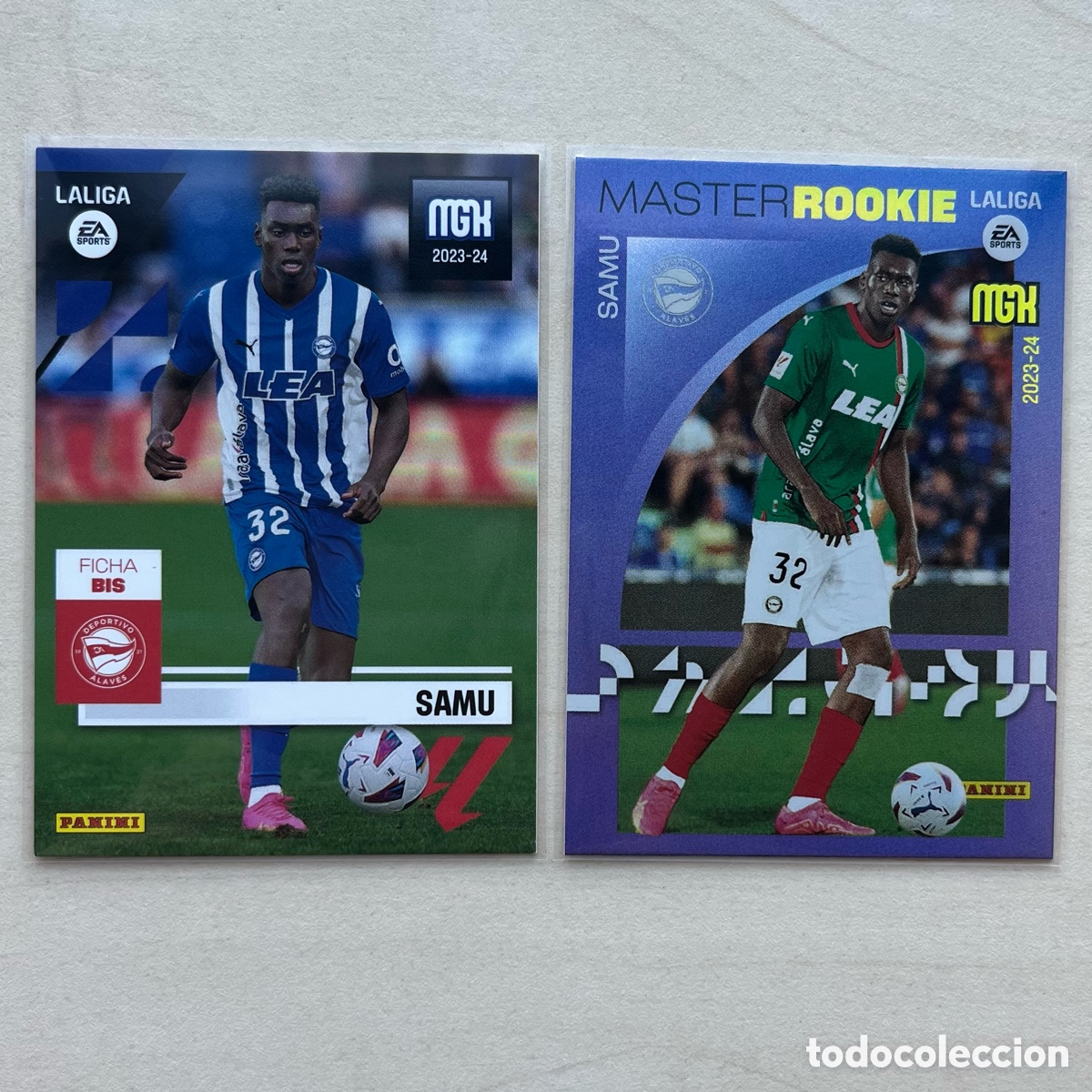 Cromos de f&uacute;tbol: Lote 2 Samu Omorodion Megacracks 2023-24 - Alav&eacute;s