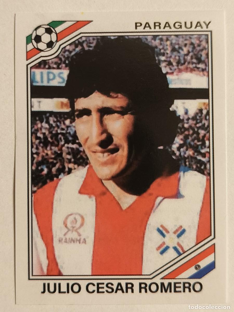Cromos de f&uacute;tbol: #159 JULIO CESAR ROMERO (PARAGUAY) MUNDIAL MEXICO 86 PANINI