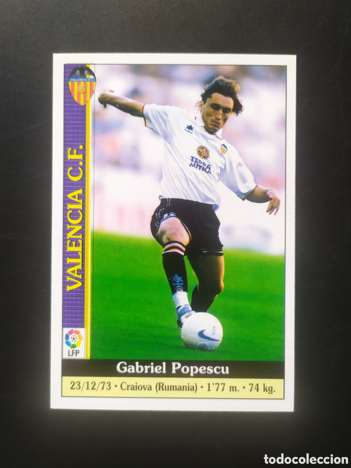 Cromos de f&uacute;tbol: Mundicromo fichas Liga 1999 2000 99 00 Popescu n&deg; 67 Valencia