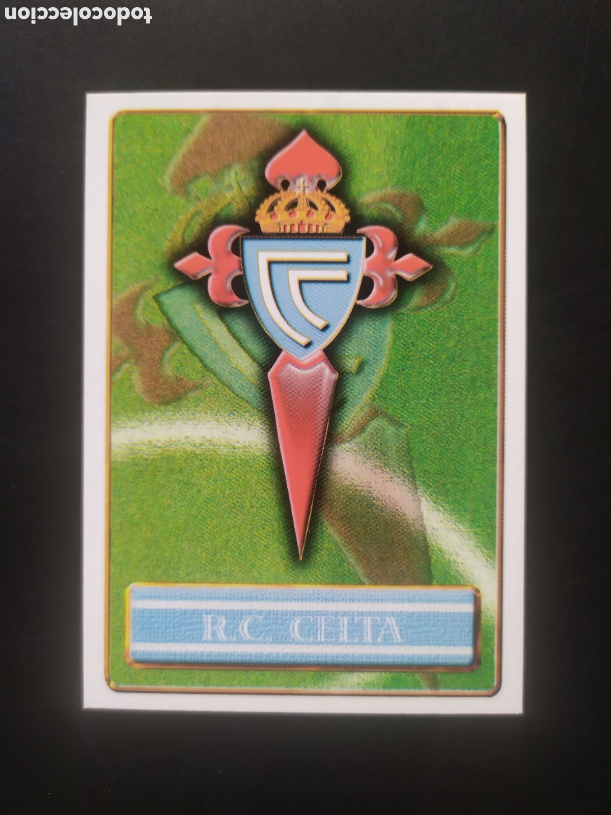 Cromos de f&uacute;tbol: Mundicromo fichas liga 2000 2001 00 01 escudo n&deg; 127 Celta Vigo