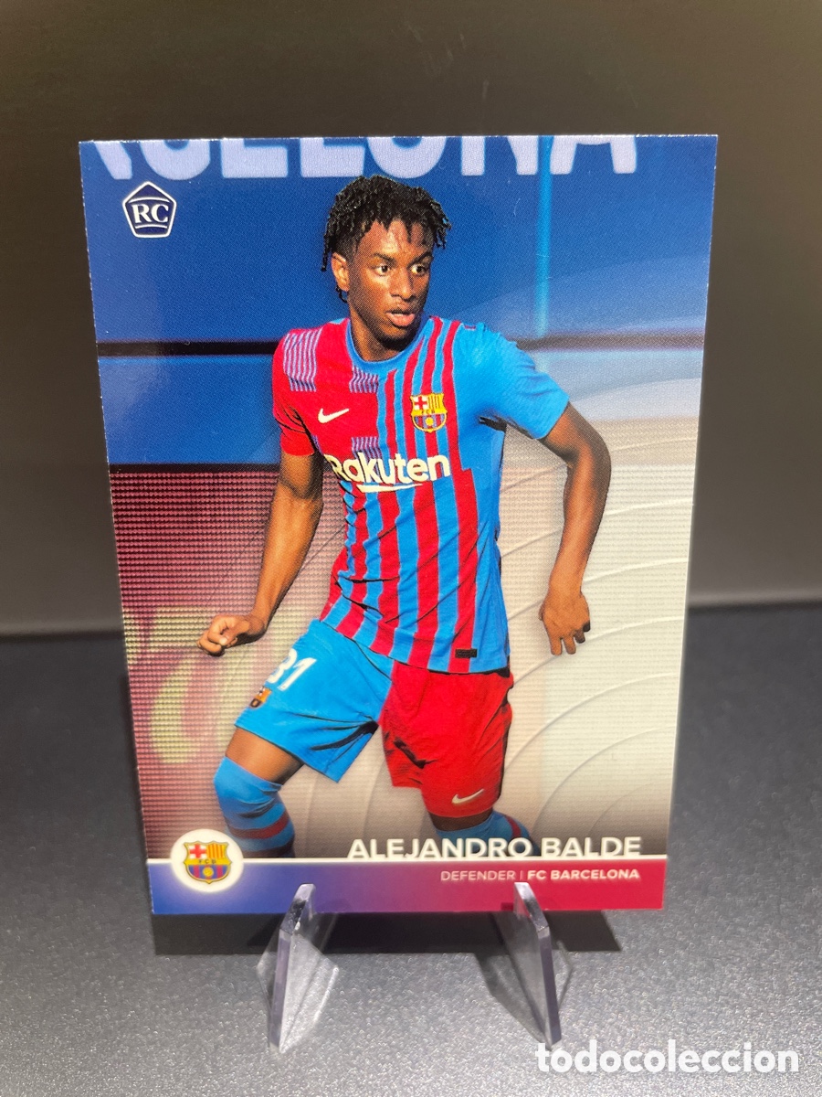 Cromos de f&uacute;tbol: Alejandro Balde 19 Rookie Topps Living Set FC Barcelona 2021-22 2021 2022