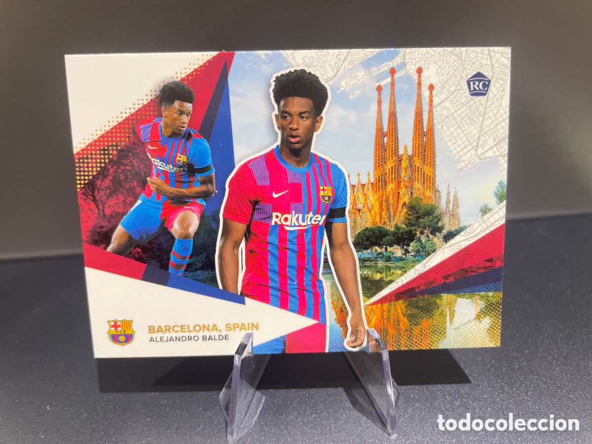 Cromos de f&uacute;tbol: Alejandro Balde 31 Rookie Topps Living Set FC Barcelona 2021-22 2021 2022