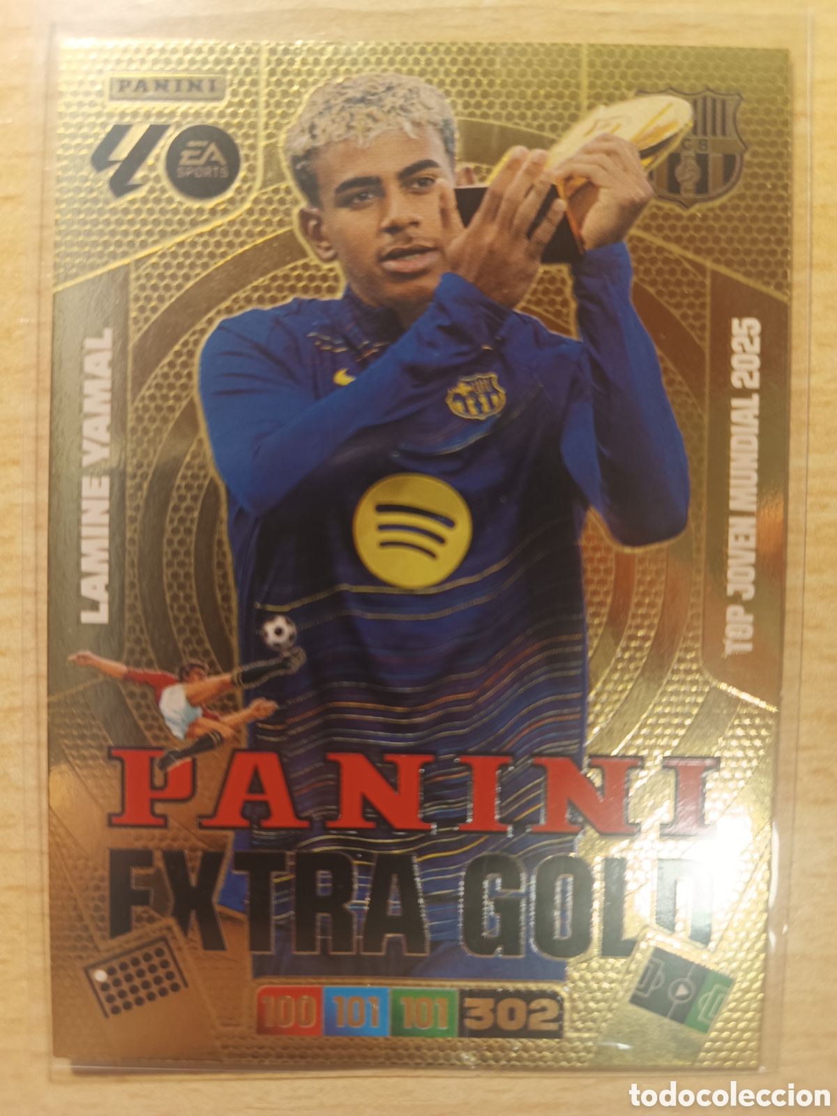 Cromos de f&uacute;tbol: LAMINE YAMAL PANINI EXTRA GOLD FC BARCELONA ADRENALYN XL 2025 2026 PANINI 25 26