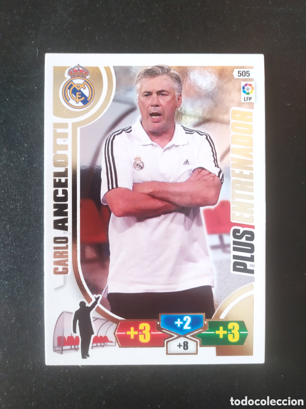 Cromos de f&uacute;tbol: Adrenalyn 2013 2014 13 14 panini Carlo Ancelotti plus entrenador n&deg; 505 Real Madrid