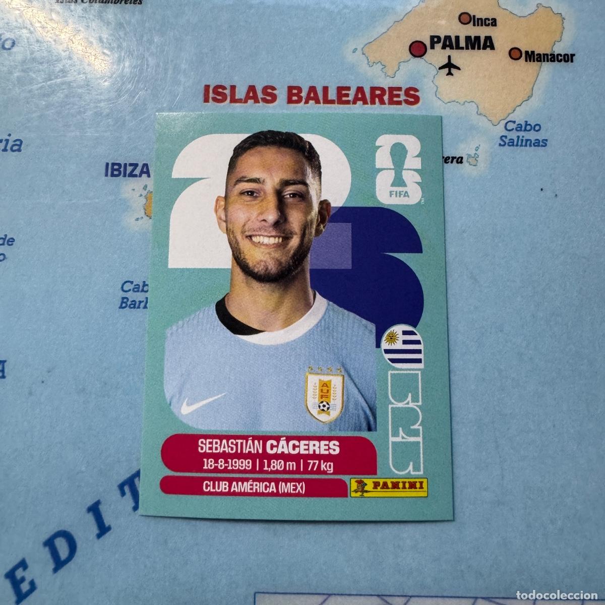 Cromos de f&uacute;tbol: Uruguay n&uacute;mero 6 cromo panini Mundial Fifa World Cup 2026