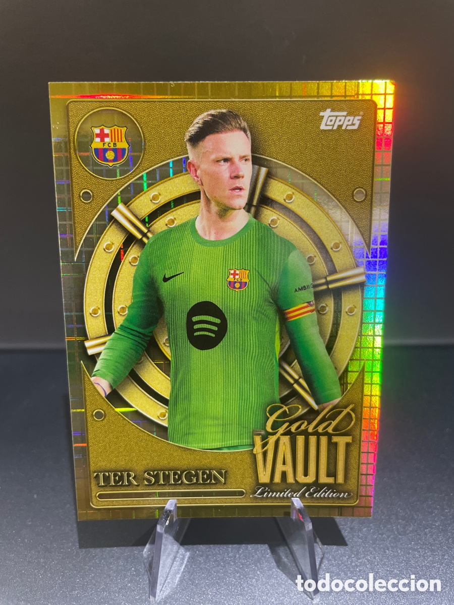 Cromos de f&uacute;tbol: Ter Stegen GV-1 Gold Vault Topps FC Barcelona Tin Set 2025-26