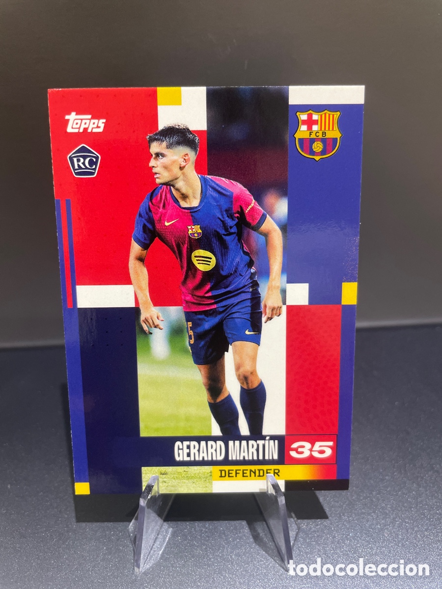 Cromos de f&uacute;tbol: Gerard Martin 21 Rookie Topps FC Barcelona Team Set 2024-25