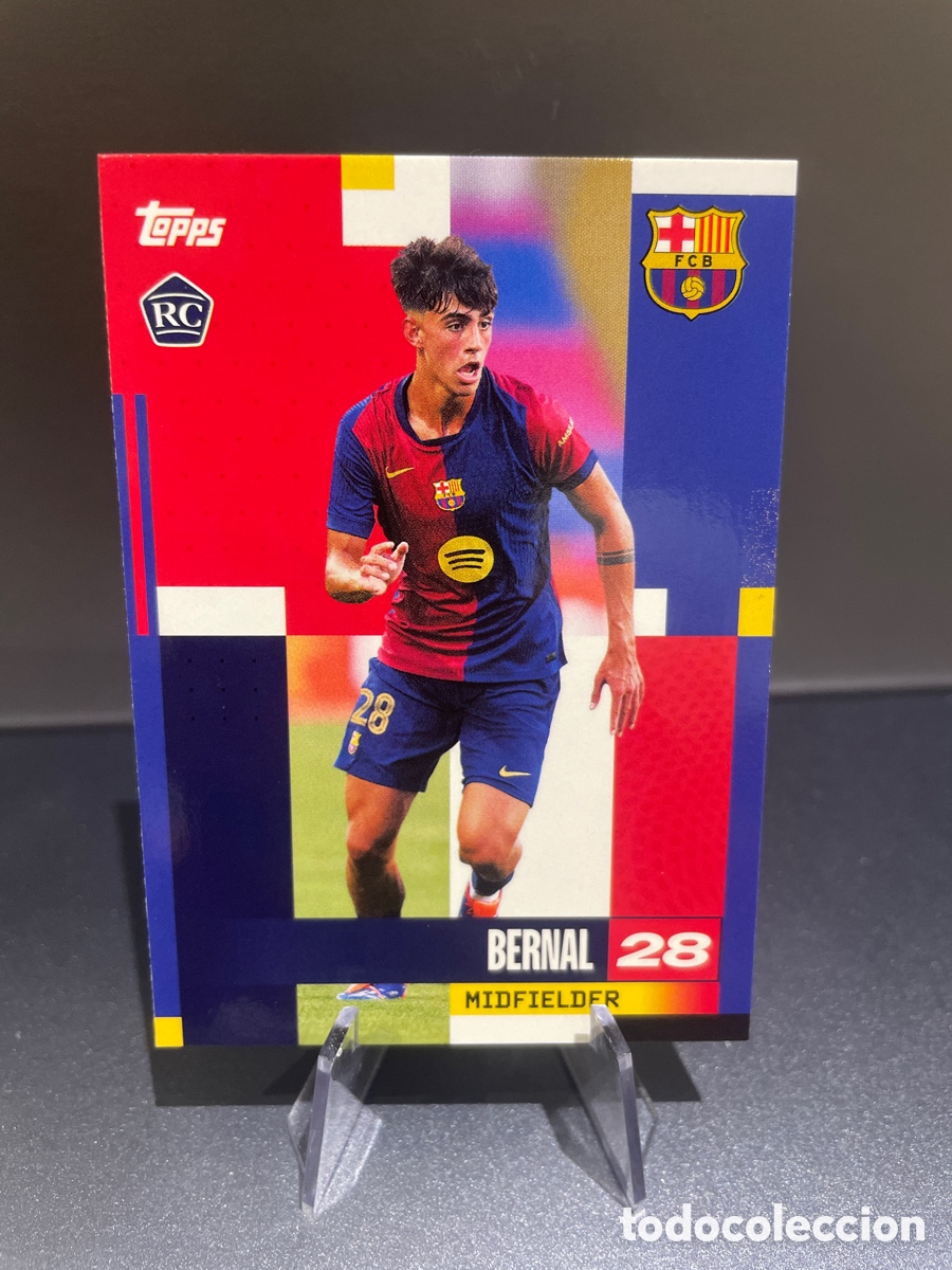 Cromos de f&uacute;tbol: Marc Bernal 17 Rookie Topps FC Barcelona Team Set 2024-25