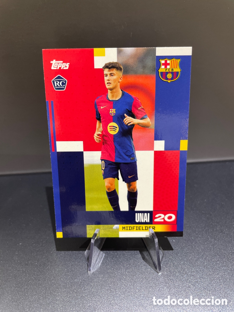 Cromos de f&uacute;tbol: Unai 19 Rookie FC Barcelona Team Set Topps 2024-25