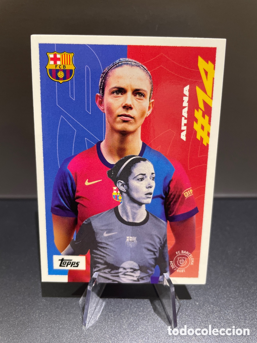 Cromos de f&uacute;tbol: Aitana Bonmati 14# 38 First Goal FC Barcelona Team Set Topps 2024-25