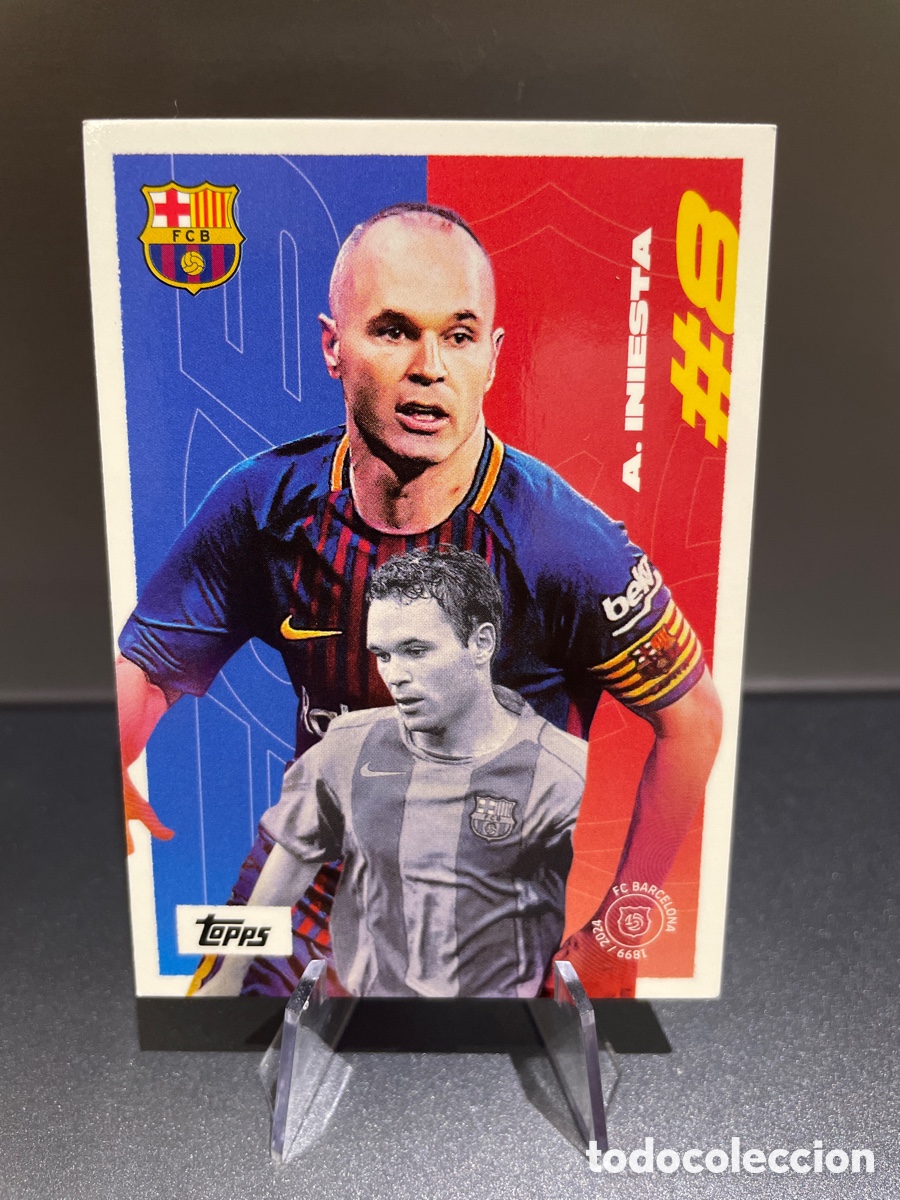 Cromos de f&uacute;tbol: Iniesta #8 40 First Goal FC Barcelona Team Set Topps 2024-25