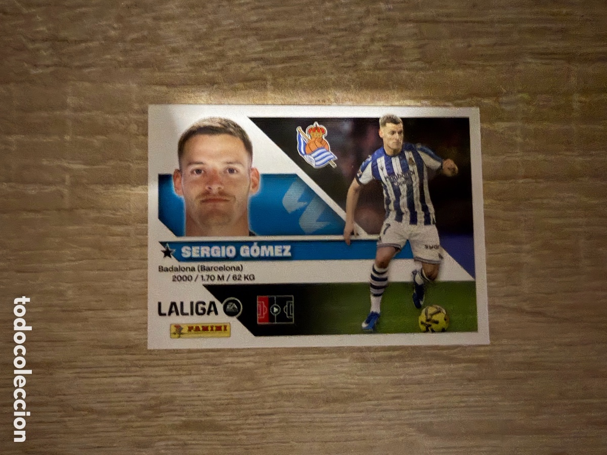 Cromos de f&uacute;tbol: 8 SERGIO G&Oacute;MEZ LIGA ESTE EDICIONES ESTE 2026 2027 26 27 REAL SOCIEDAD