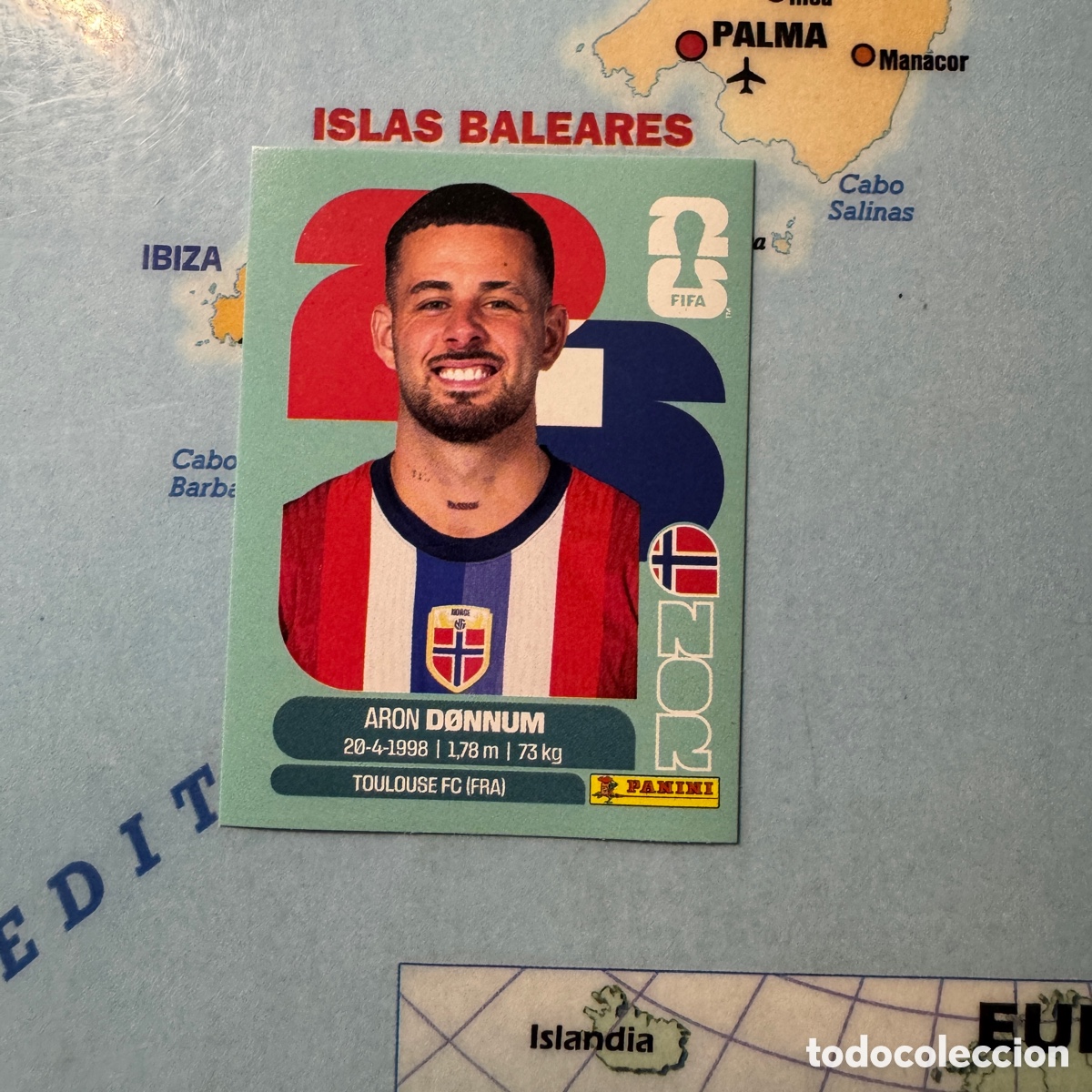 Cromos de f&uacute;tbol: Noruega n&uacute;mero 17 cromo panini Mundial Fifa World Cup 2026