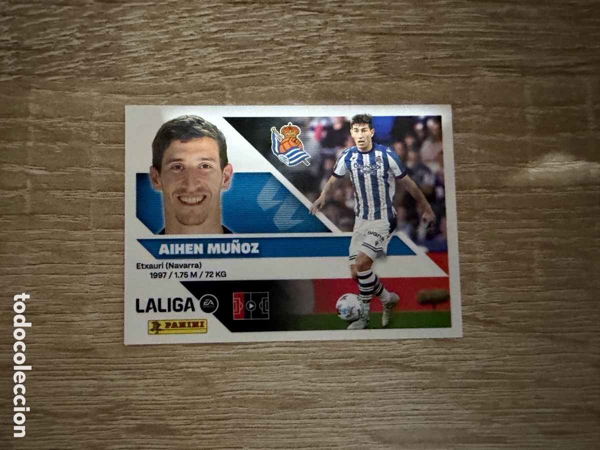 Cromos de f&uacute;tbol: 9 AIHEN MU&Ntilde;OZ LIGA ESTE EDICIONES ESTE 2026 2027 26 27 REAL SOCIEDAD