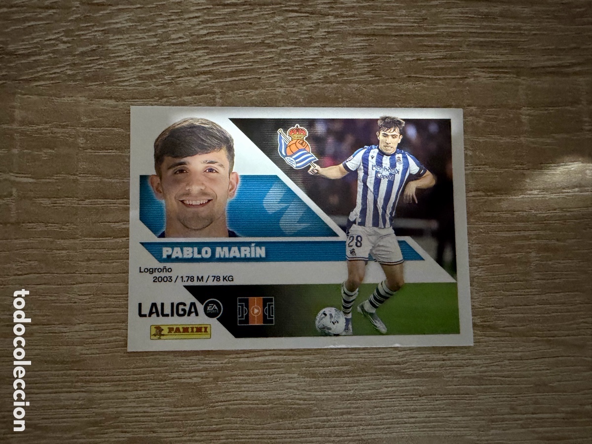 Cromos de f&uacute;tbol: 11 PABLO MAR&Iacute;N LIGA ESTE EDICIONES ESTE 2026 2027 26 27 REAL SOCIEDA