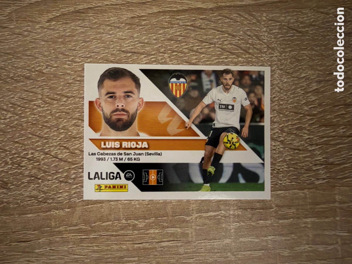 Cromos de f&uacute;tbol: 14 LUIS RIOJA LIGA ESTE EDICIONES ESTE 2026 2027 26 27 VALENCIA CF
