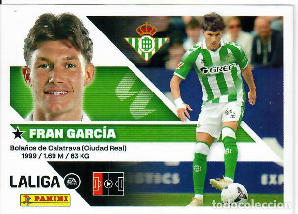 Cromos de f&uacute;tbol: CROMO PANINI LIGA ESTE 26 27 - FICHAJE N&ordm; 6 - FRAN GARC&Iacute;A - BETIS - 2&ordf; EDICI&Oacute;N
