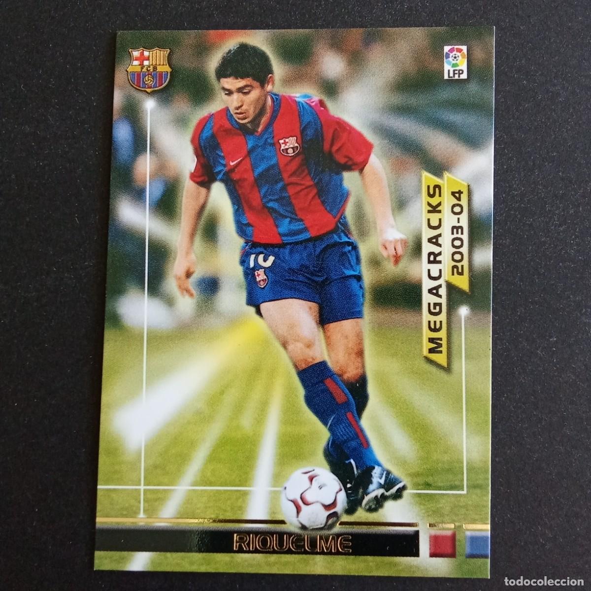 Cromos de f&uacute;tbol: 374 RIQUELME BARCELONA MEGACRACKS LIGA 2003 2004 03 04 MEGAFICHAS PANINI