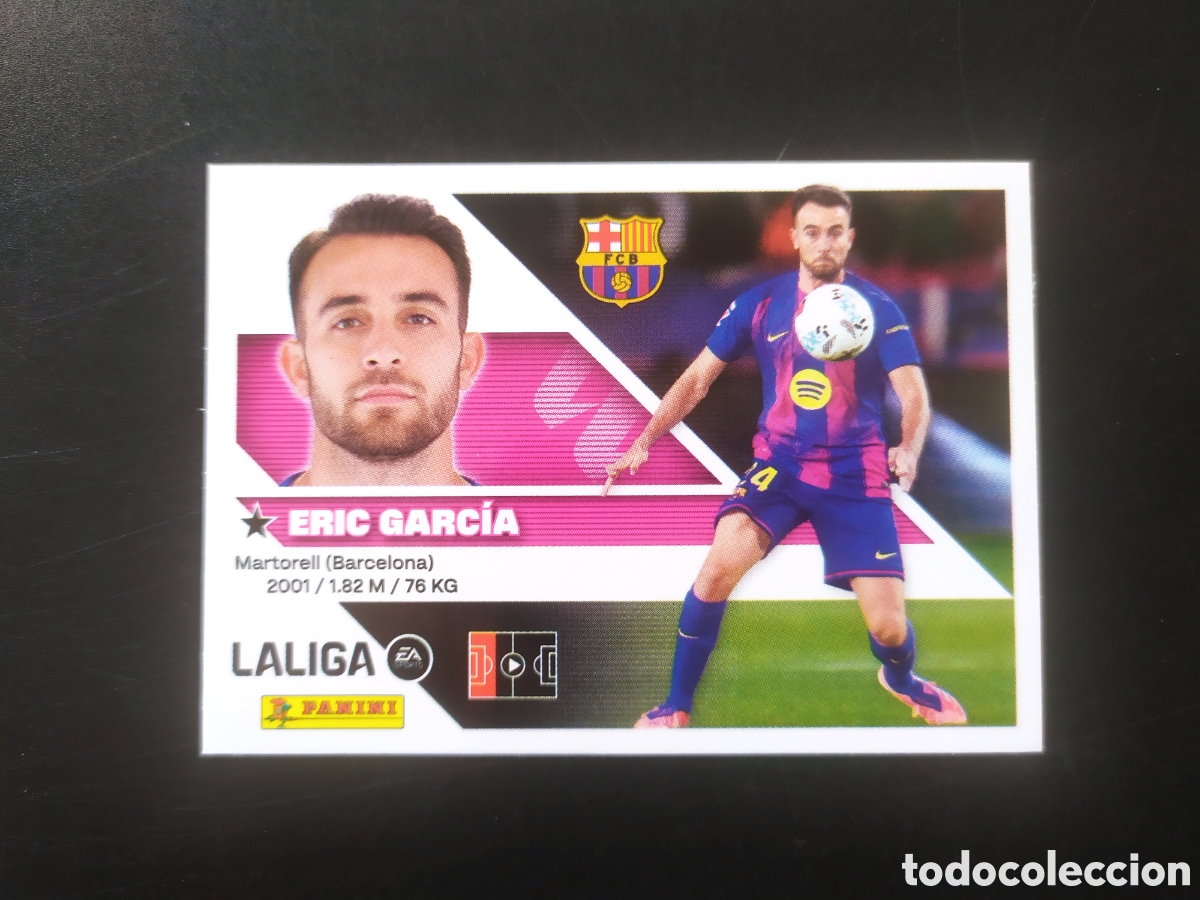 Cromos de f&uacute;tbol: Liga este 2026 2027 26 27 panini Eric Garc&iacute;a n&deg; 11 Barcelona
