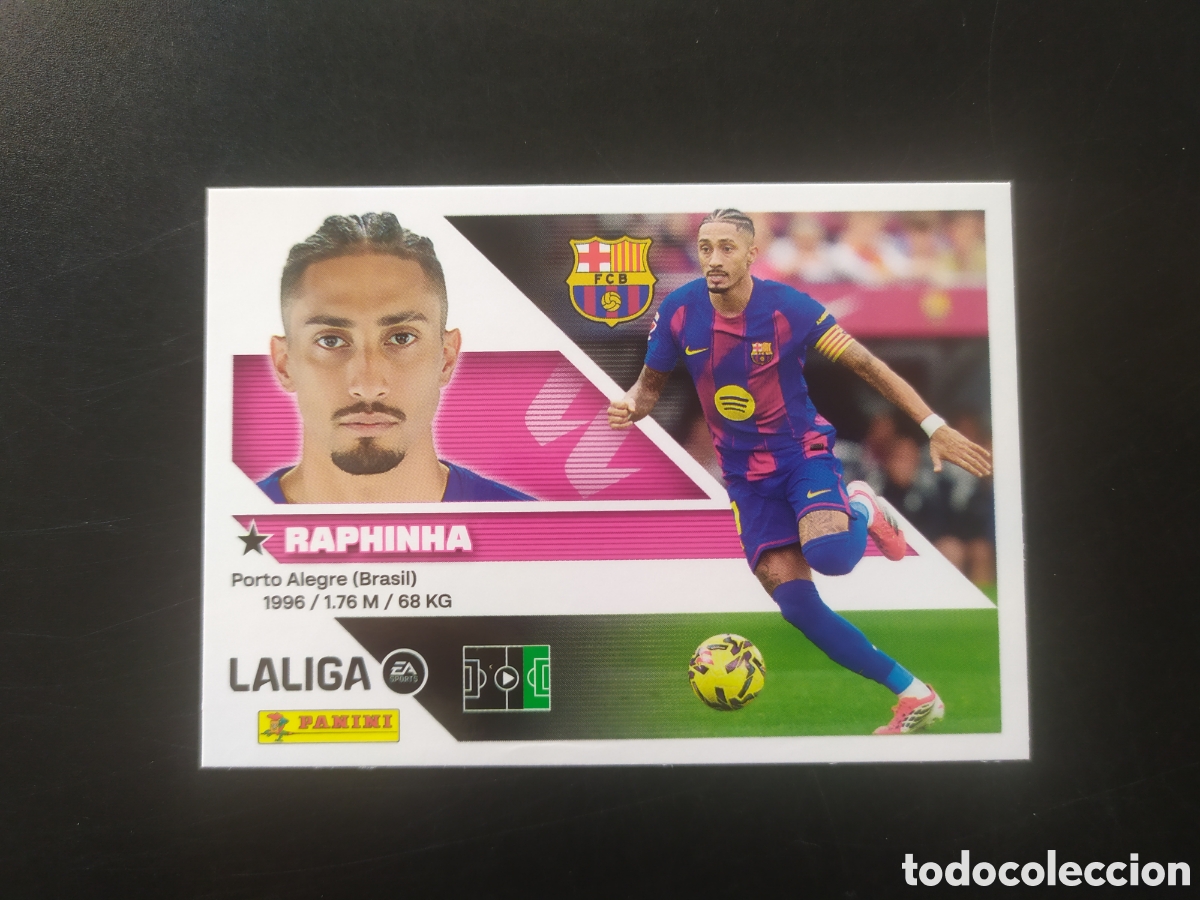 Cromos de f&uacute;tbol: Liga este 2026 2027 26 27 panini Raphinha n&deg; 19 Barcelona