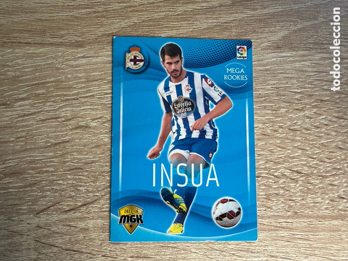 Cromos de f&uacute;tbol: 162 INSUA MEGA ROOKIES MEGACRACKS MGK 2015 2016 15 16 DEPORTIVO DE LA CORU&Ntilde;A