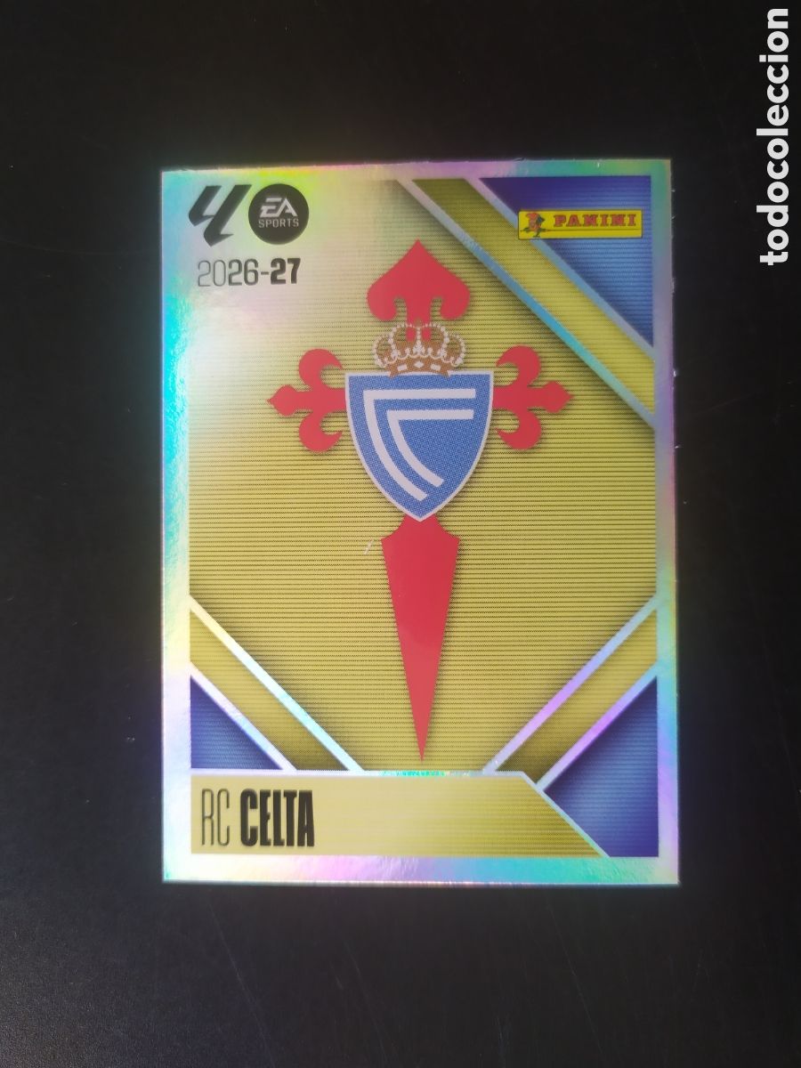 Cromos de f&uacute;tbol: Liga este 2026 2027 26 27 panini escudo n&deg; 1 Celta Vigo