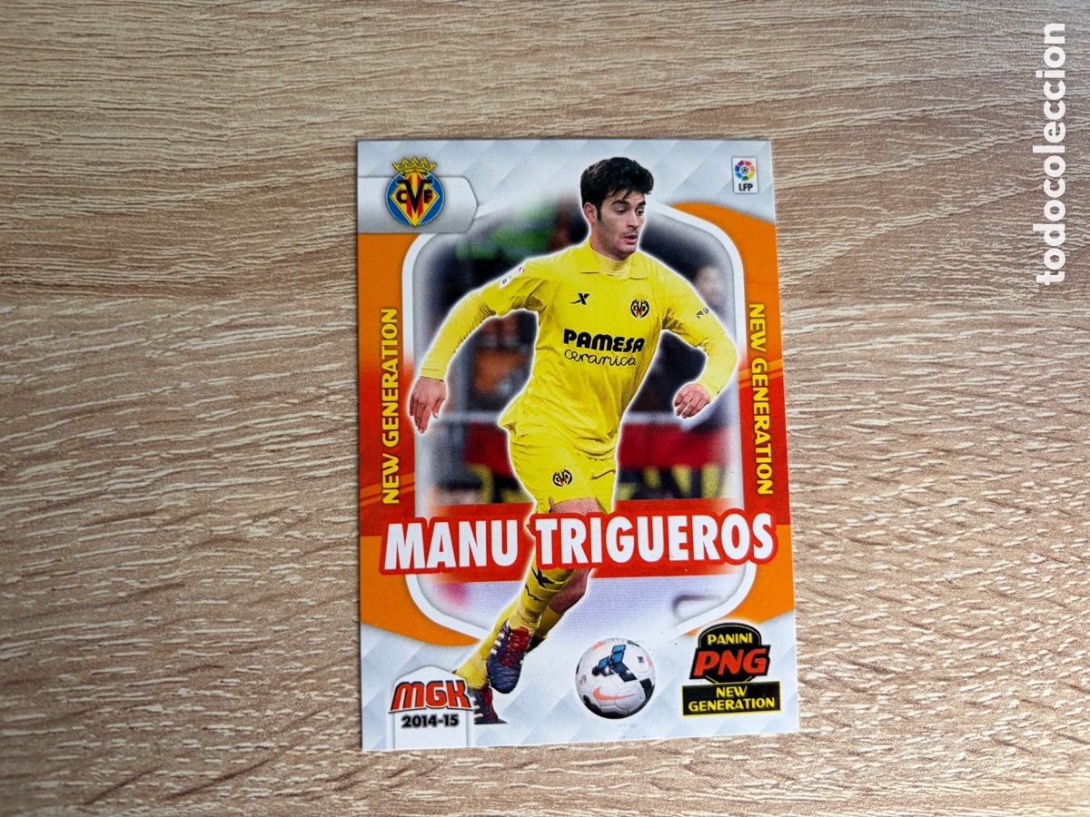 Cromos de f&uacute;tbol: 371 MANU TRIGUEROS NEW GENERATION MEGACRACKS MGK 2014 2015 14 15 VILLARREAL CF