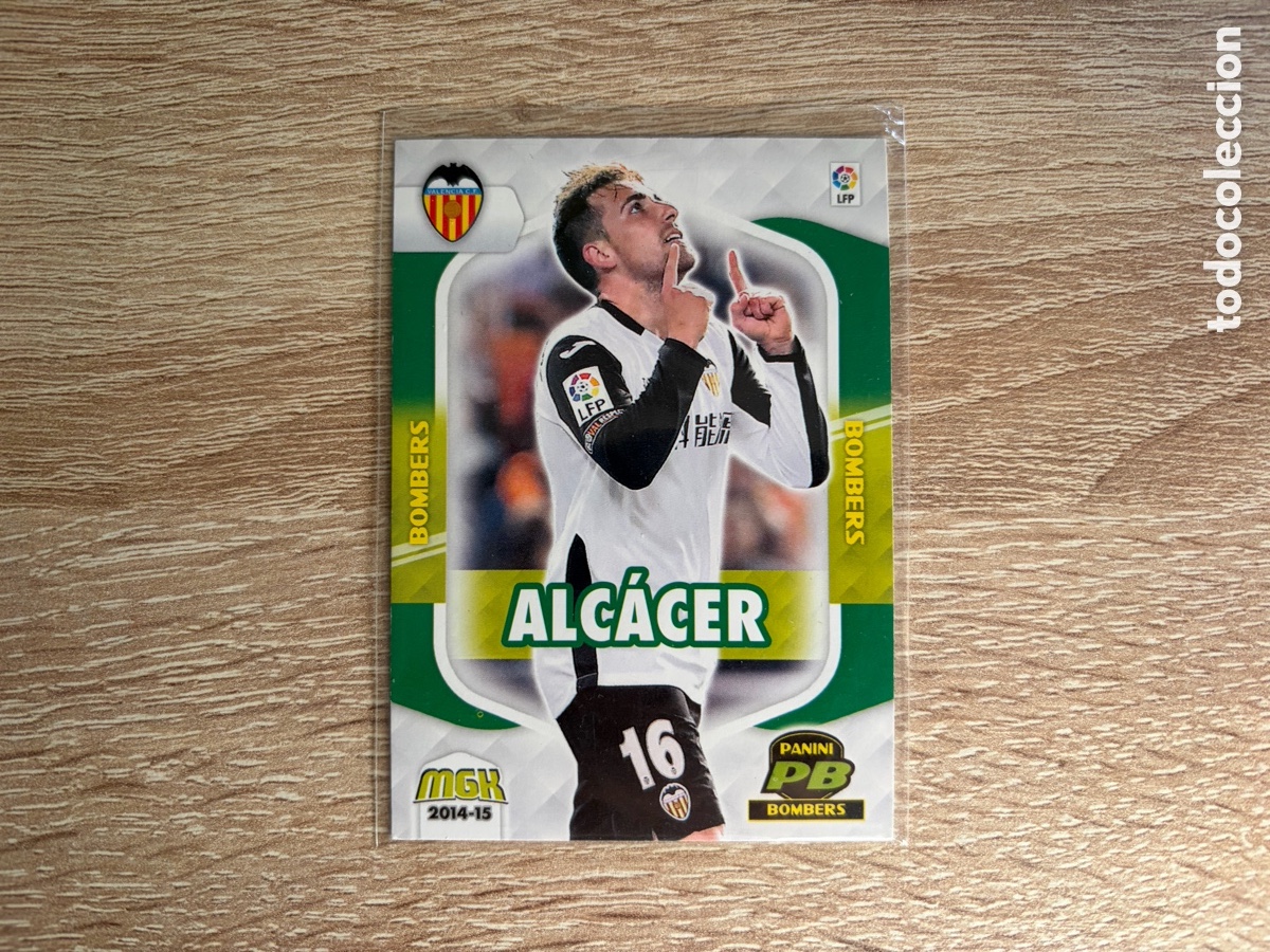 Cromos de f&uacute;tbol: 407 ALC&Aacute;CER BOMBERS MEGACRACKS MGK 2014 2015 14 15 VALENCIA CF