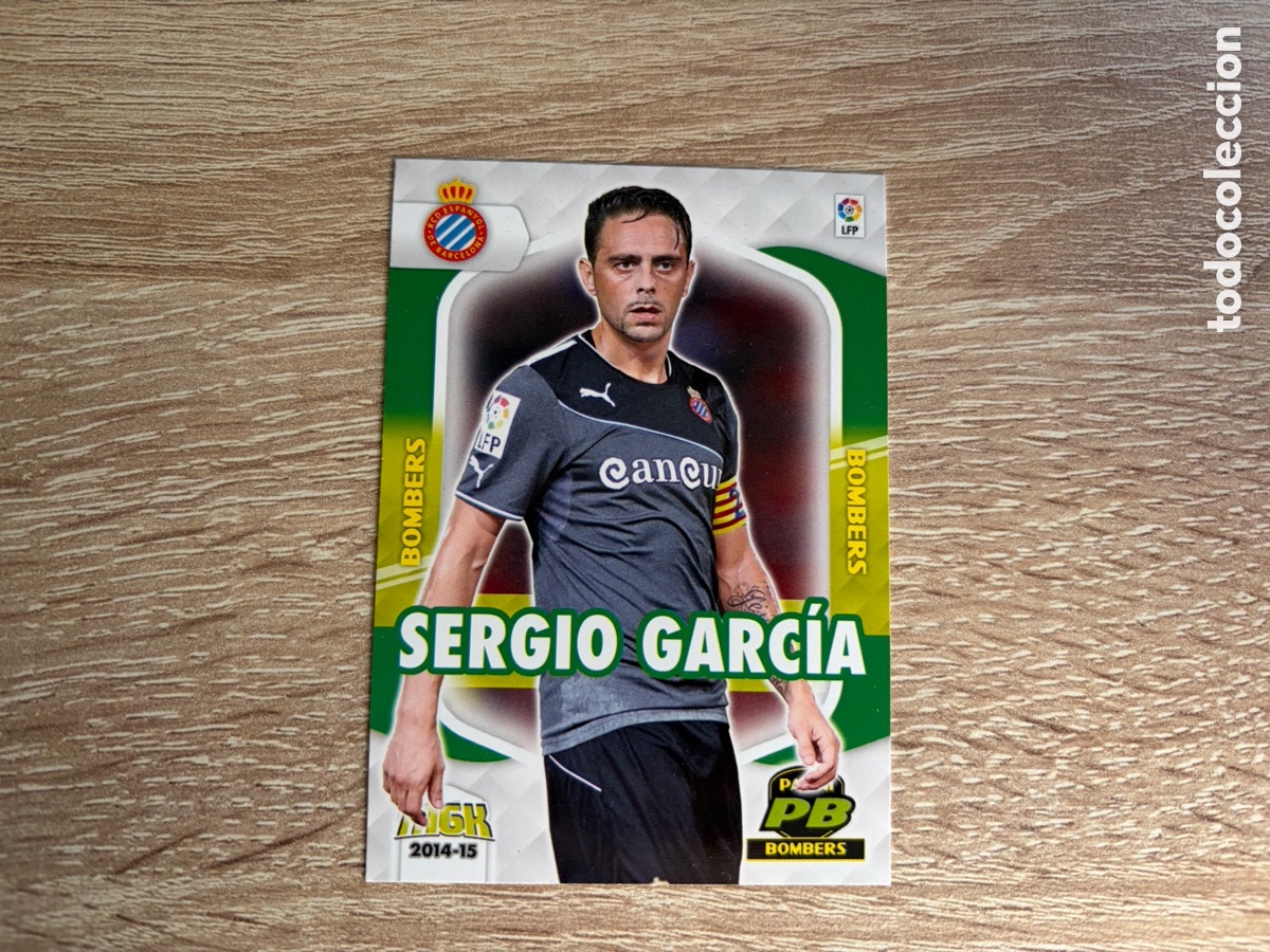 Cromos de f&uacute;tbol: 420 SERGIO GARC&Iacute;A BOMBERS MEGACRACKS MGK 2014 2015 14 15 RCD ESPANYOL