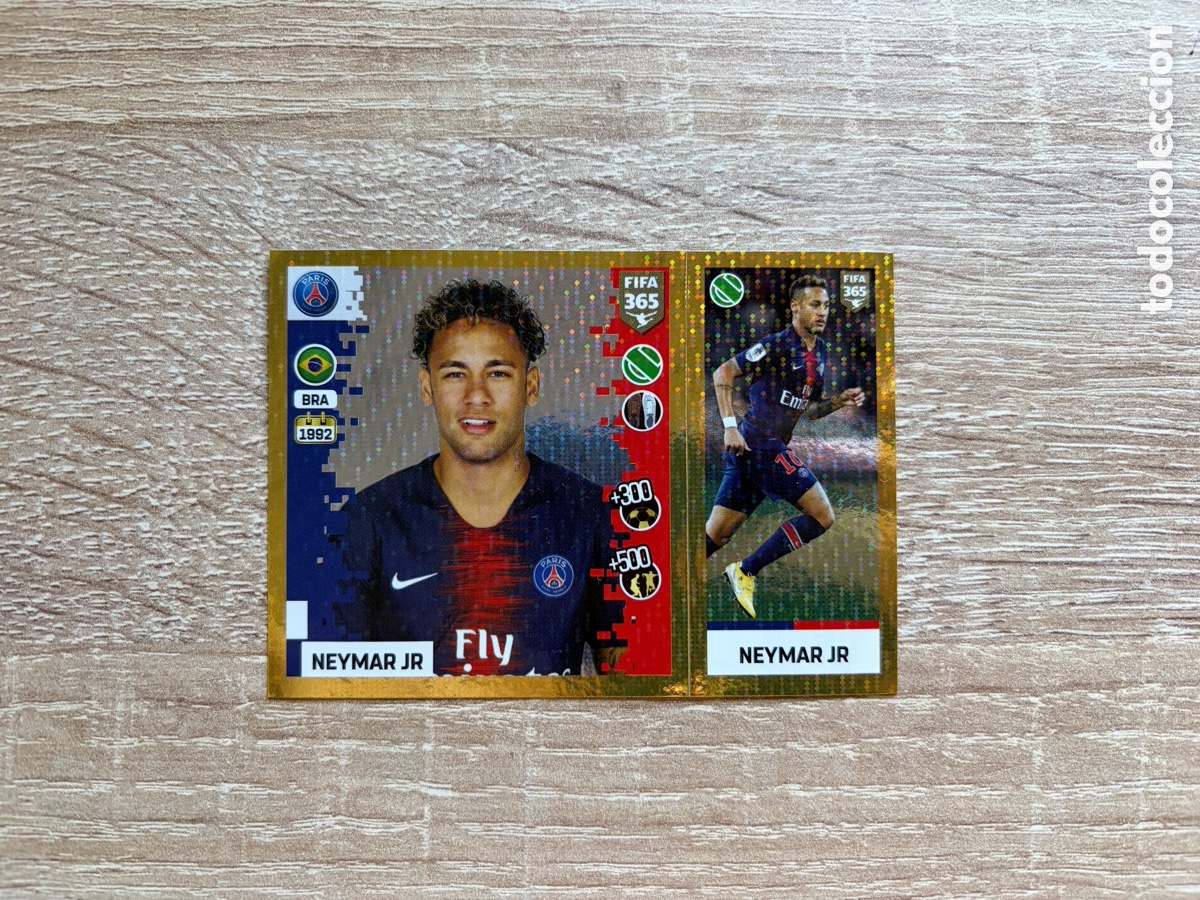 Fu&szlig;ball-Sticker: 158A 158B NEYMAR STICKER NUNCA PEGADO FIFA 365 2018 2019 18 19 PSG