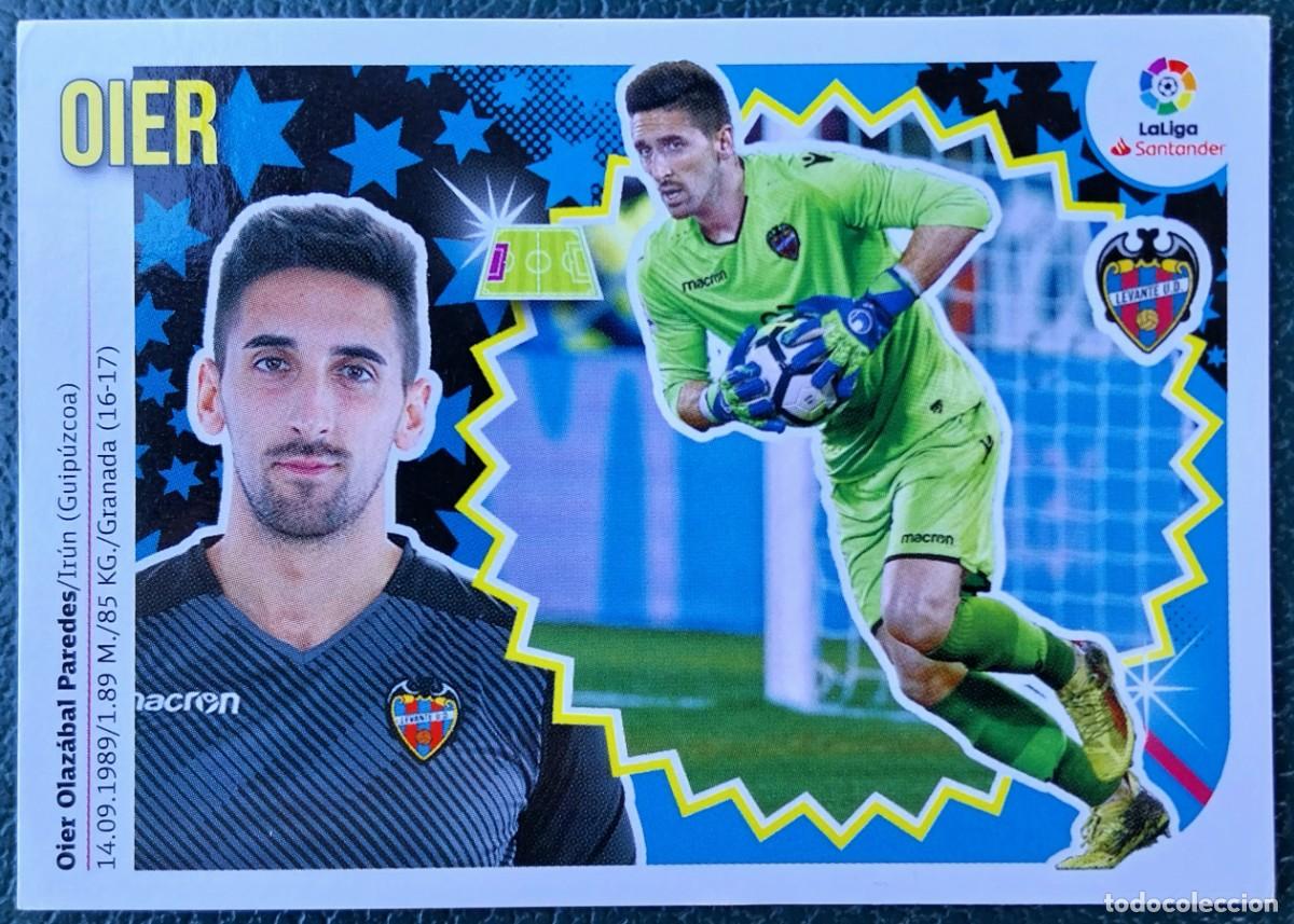 Cromos de f&uacute;tbol: 1 OIER LEVANTE UD CROMOS ALBUM EDICIONES ESTE 2018 2019 18 19