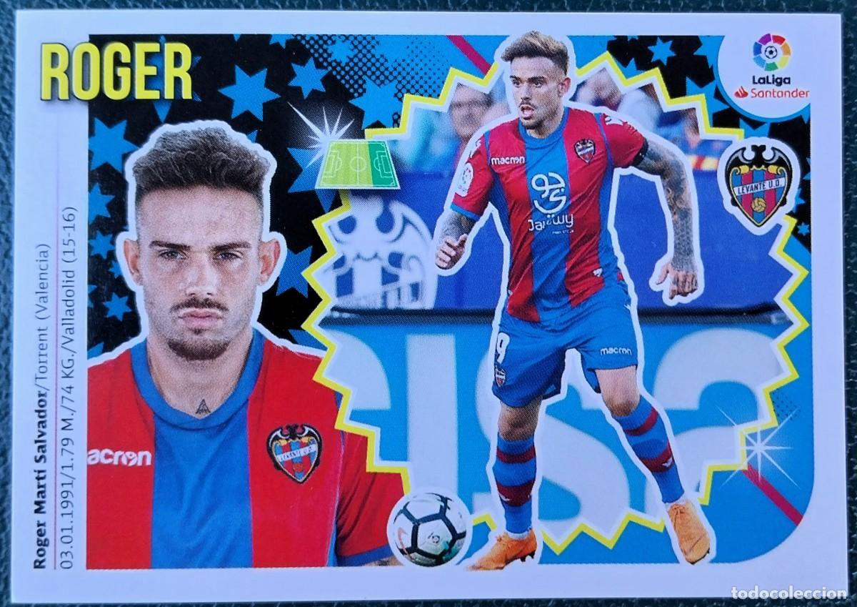 Cromos de f&uacute;tbol: 16 ROGER LEVANTE UD CROMOS ALBUM EDICIONES ESTE 2018 2019 18 19