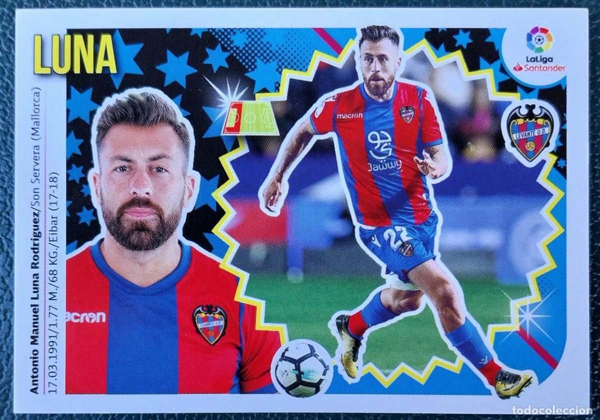 Cromos de f&uacute;tbol: 8A / 8 A LUNA LEVANTE UD CROMOS ALBUM EDICIONES ESTE 2018 2019 18 19