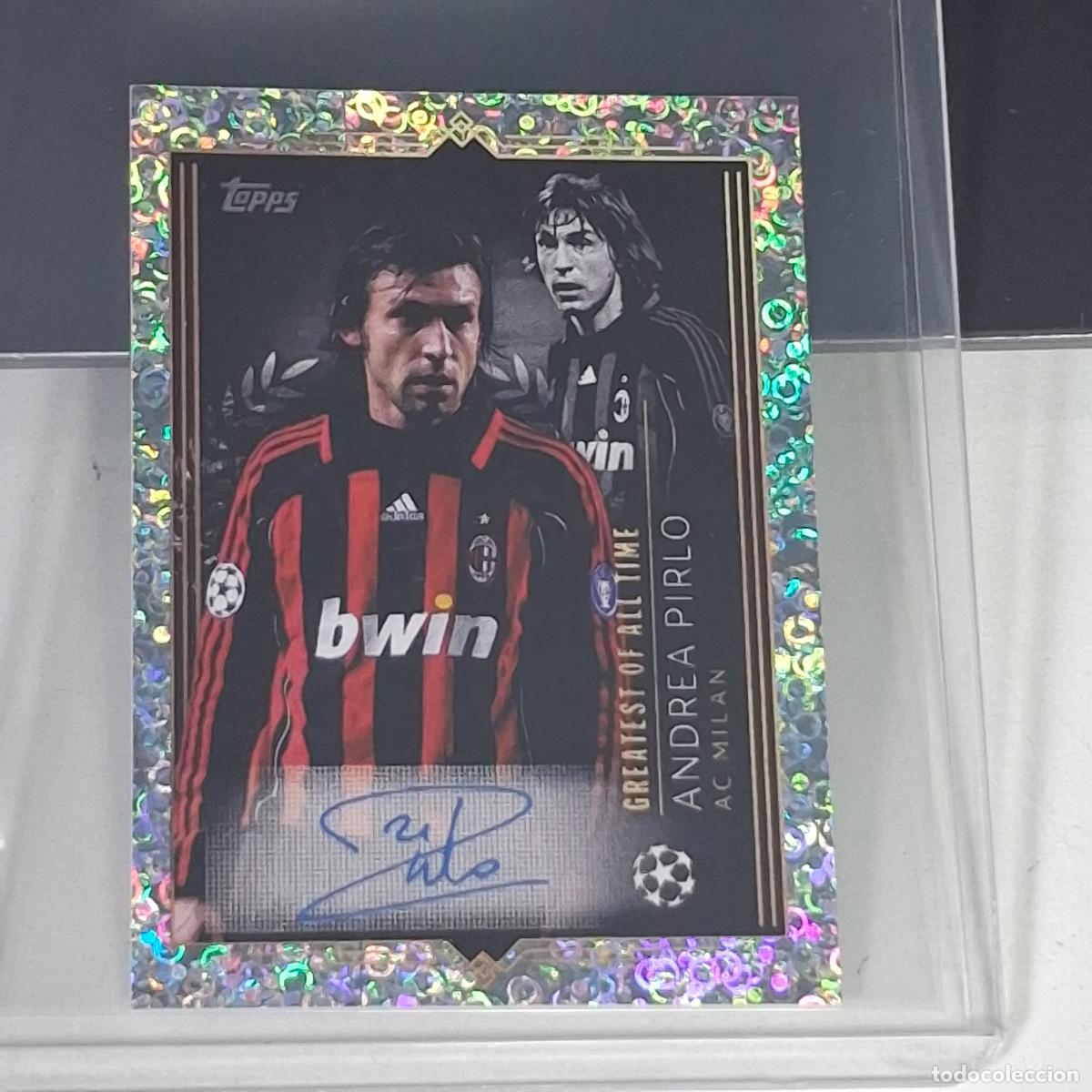 Fu&szlig;ball-Sticker: C1 A1 736 ANDREA PIRLO MILAN FIRMADA CHAMPIONS STICKER 2023 2024 23 24 ALBUM TOPPS LEAGUE