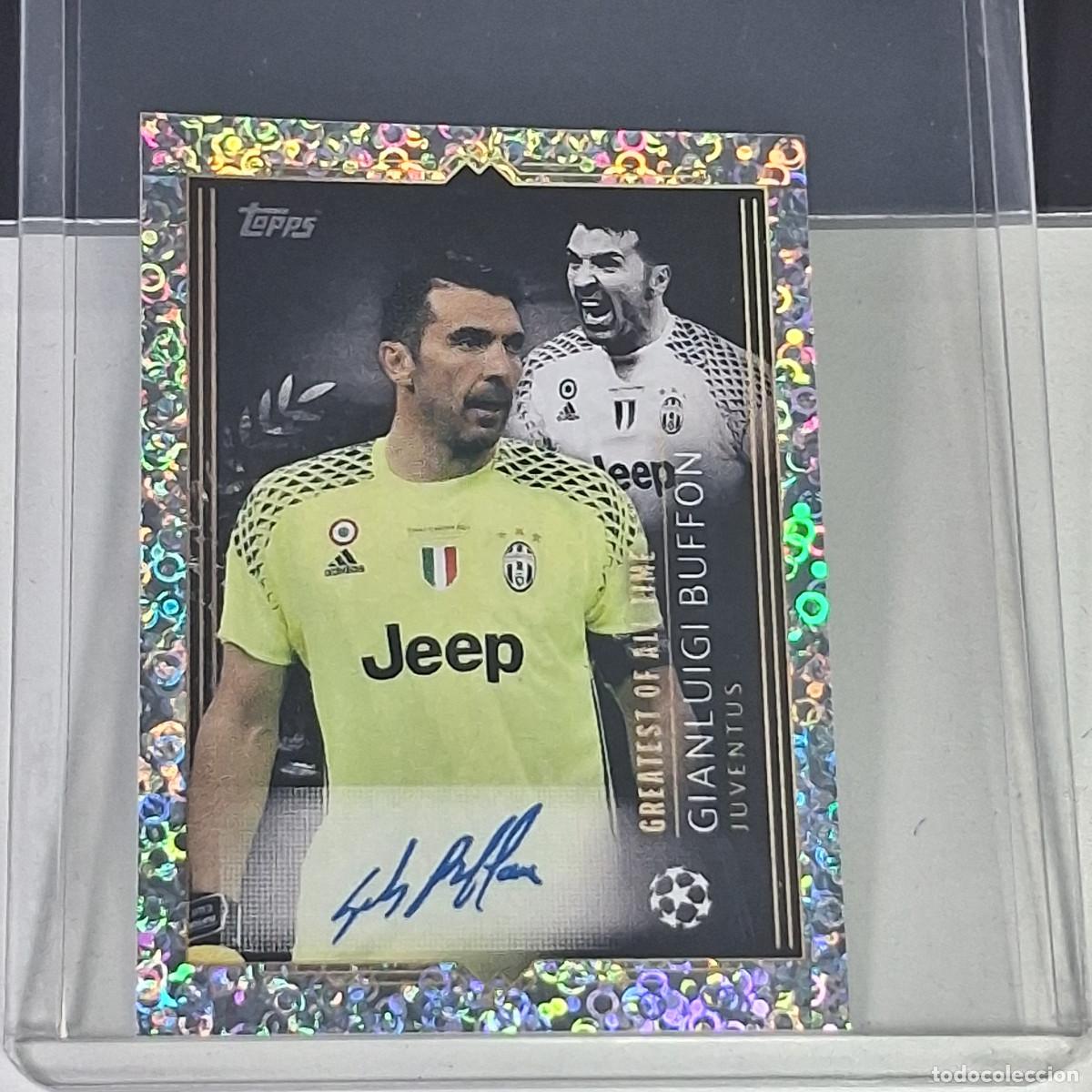 Cromos de f&uacute;tbol: C1 A1 730 BUFFON JUVENTUS GREATEST FIRMADA CHAMPIONS STICKER 2023 2024 23 24 ALBUM TOPPS LEAGUE